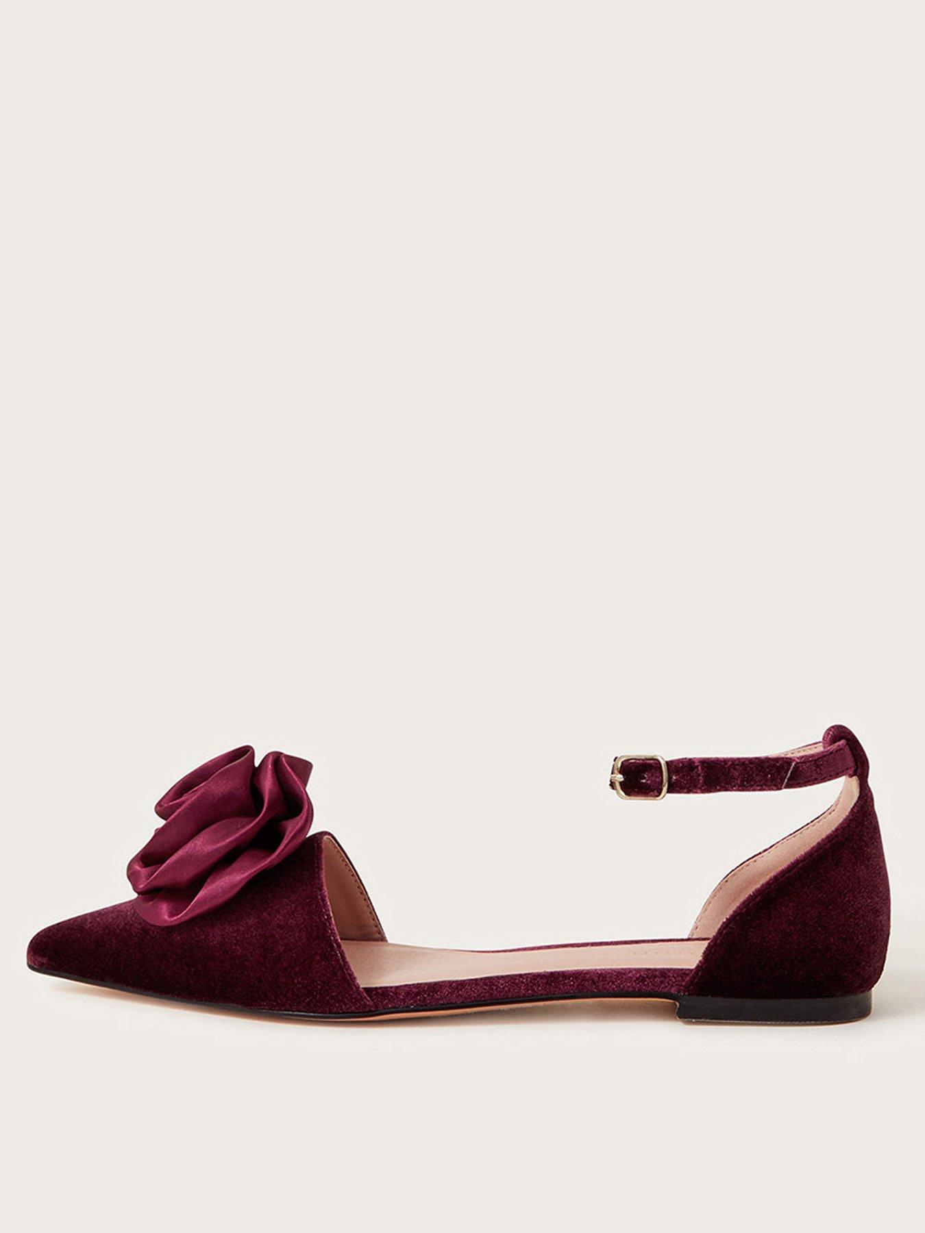 monsoon-satin-corsage-shoe-redback