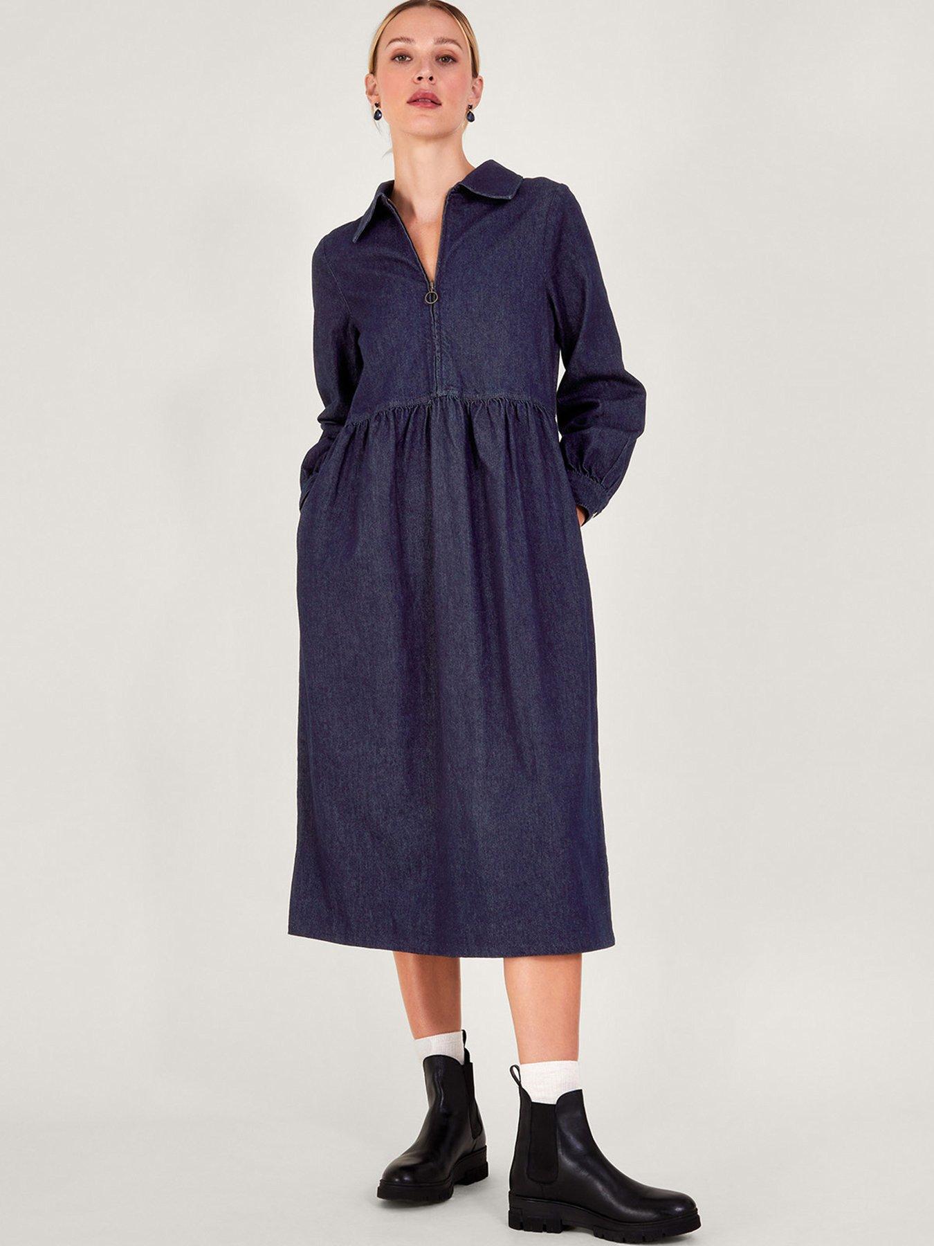 monsoon-alana-midi-zip-dress-blue