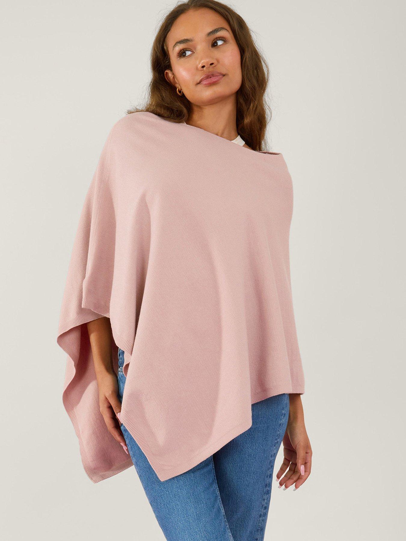 accessorize-perfect-knit-poncho-pinkback