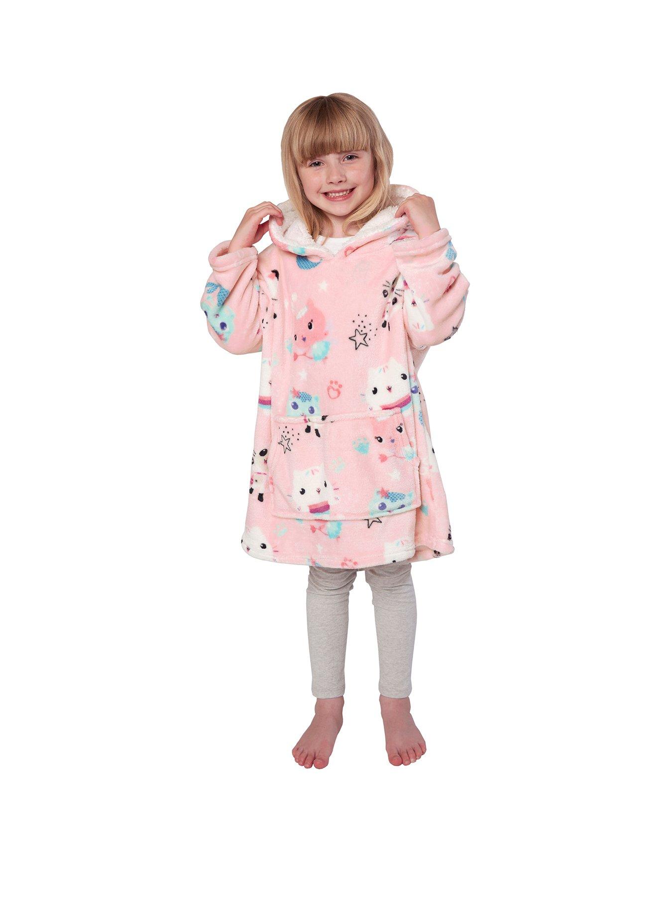 Image 2 of 7 of Gabbys Dollhouse Wearable Hooded Blanket &nbsp;Small - Pink