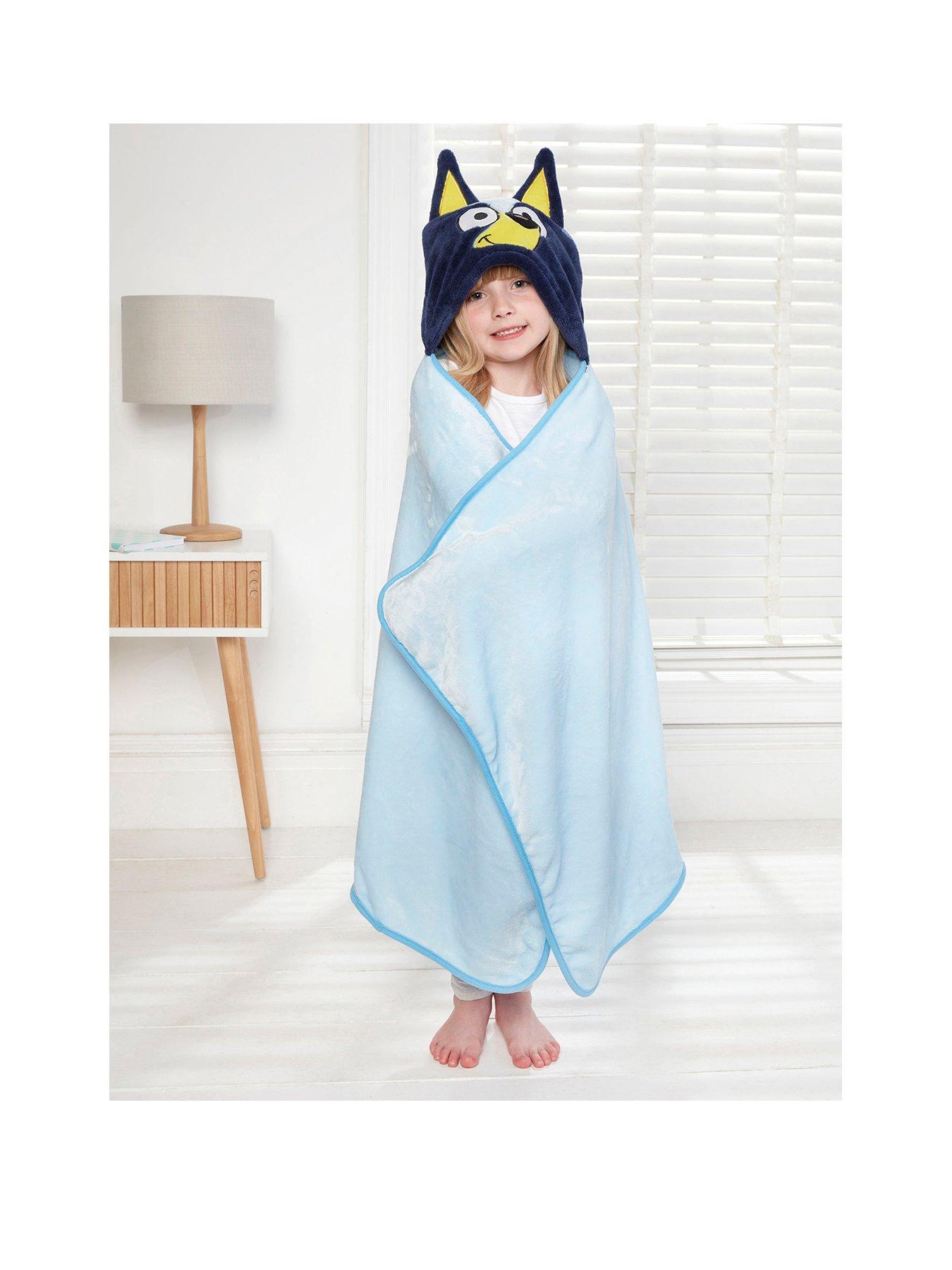 Blue hooded towel hotsell