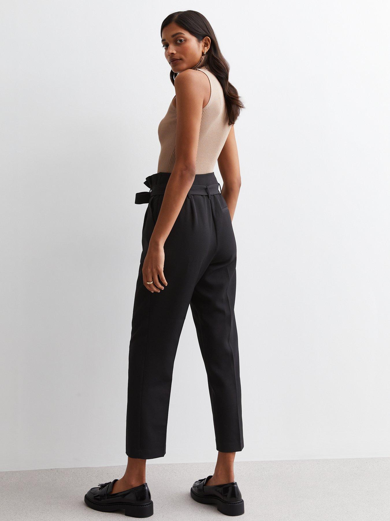 new-look-high-waist-paperbag-trousers-blackstillFront