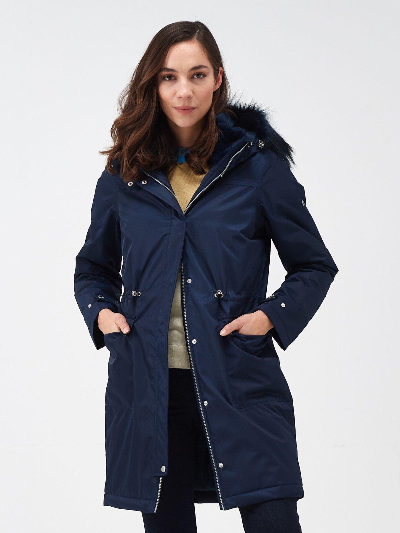 Regatta navy coat on sale