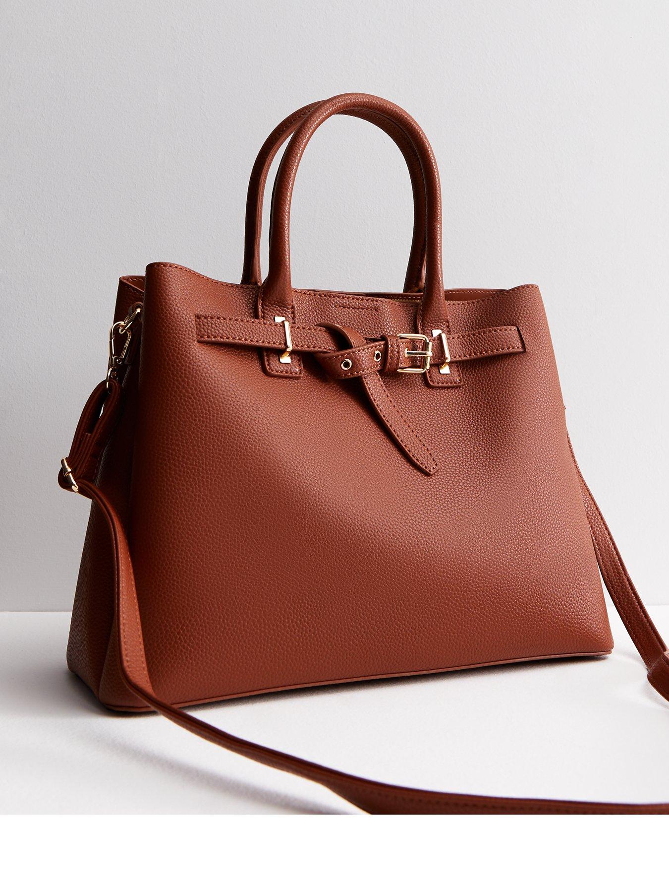 new-look-tan-leather-look-buckle-tote-bagback