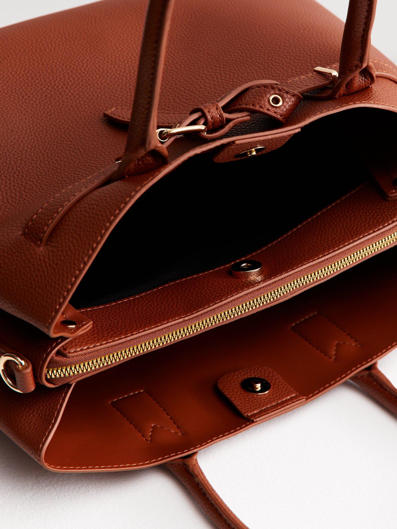 new-look-tan-leather-look-buckle-tote-bagdetail