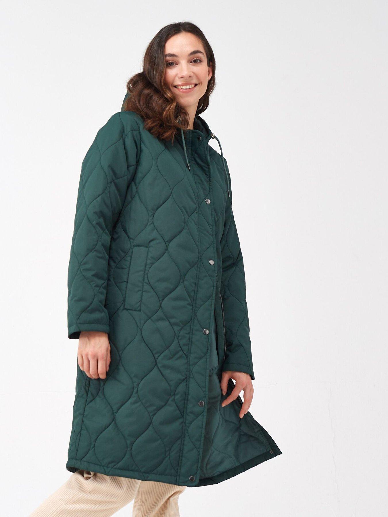 Jaycee Baffled quilted Jackets Dark Green