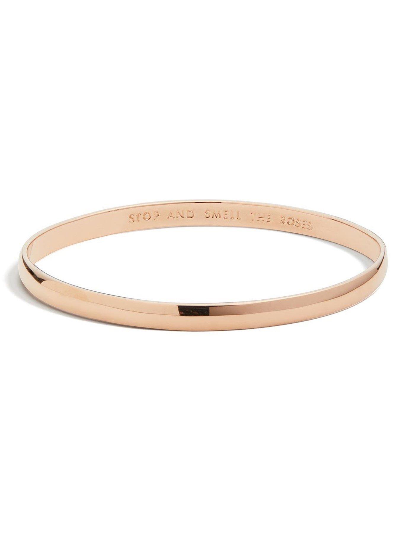 Kate Spade New York Stop And Smell The Roses Bangle - Rose Gold