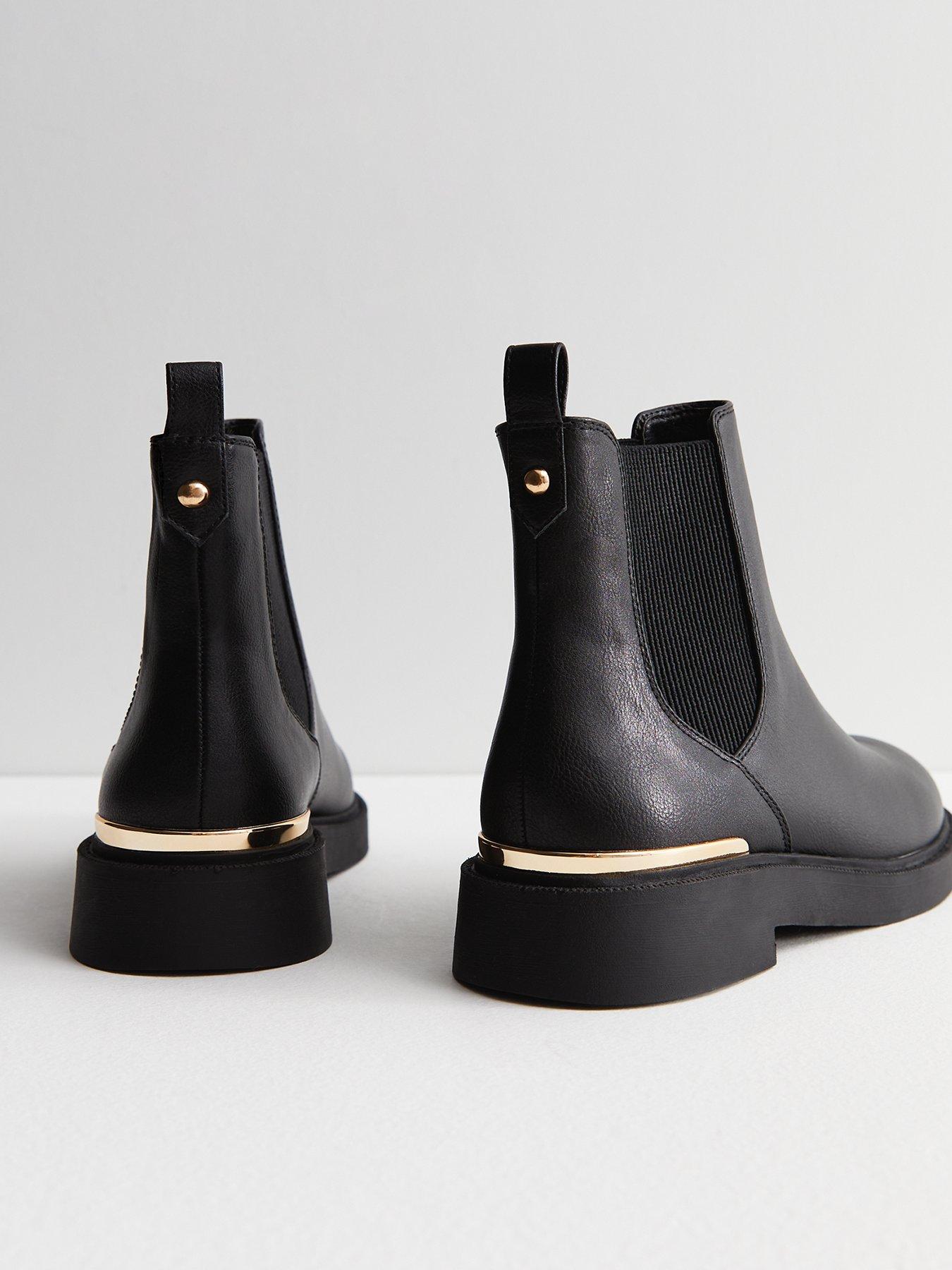 Metal trim 2025 ankle boots