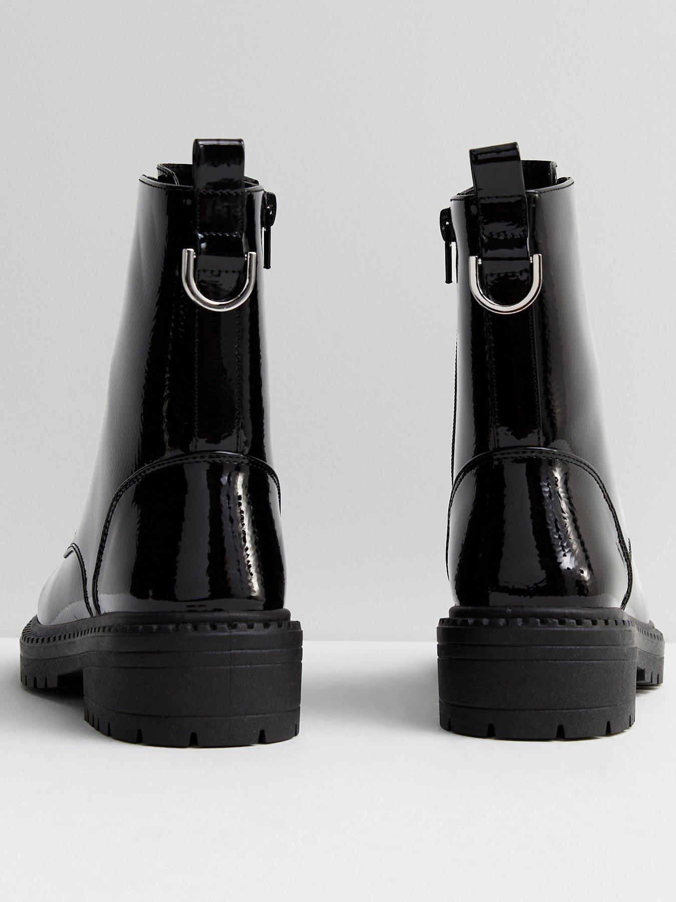 patent ladies boots