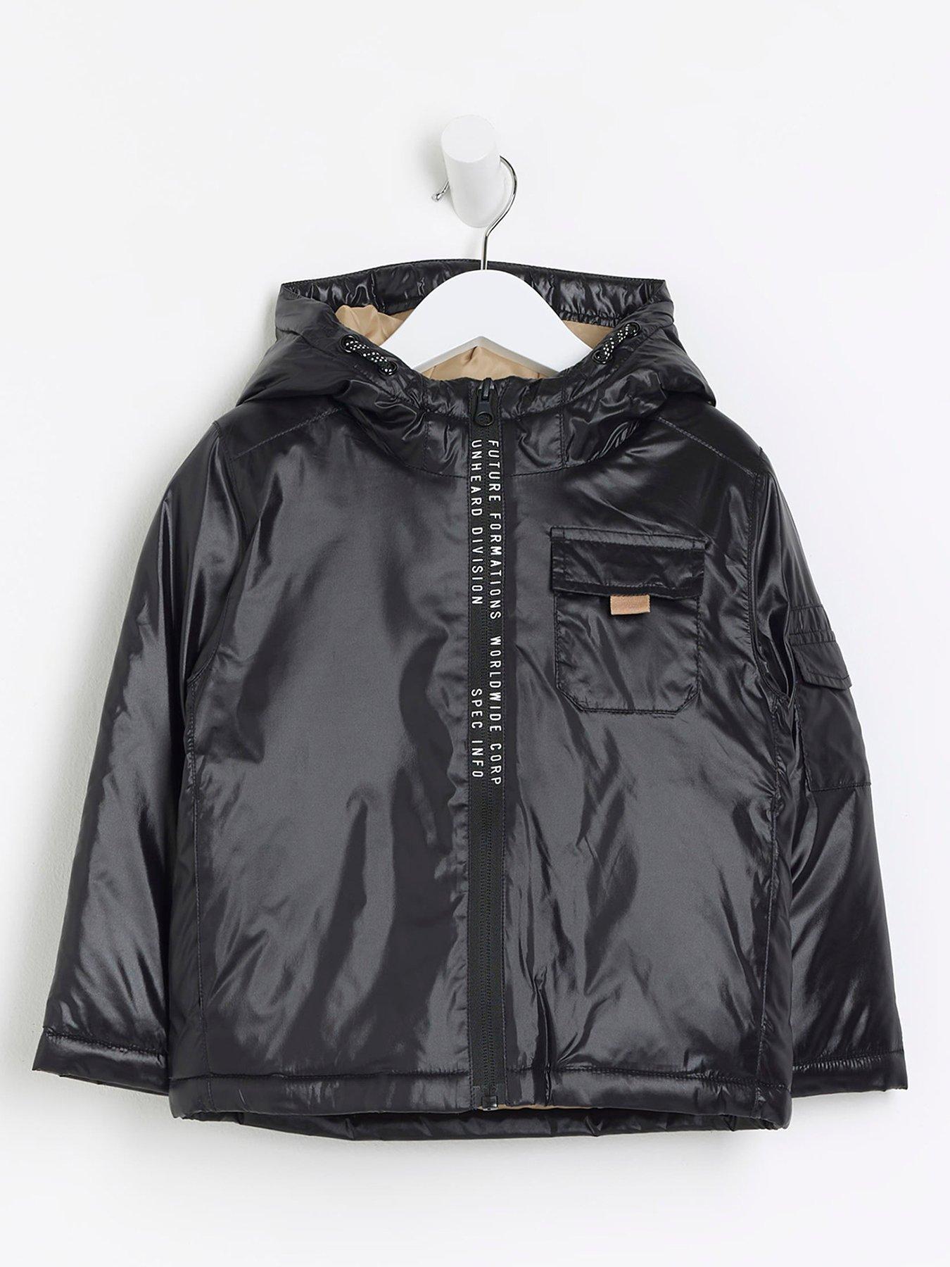 Baby boy leather hot sale jacket river island