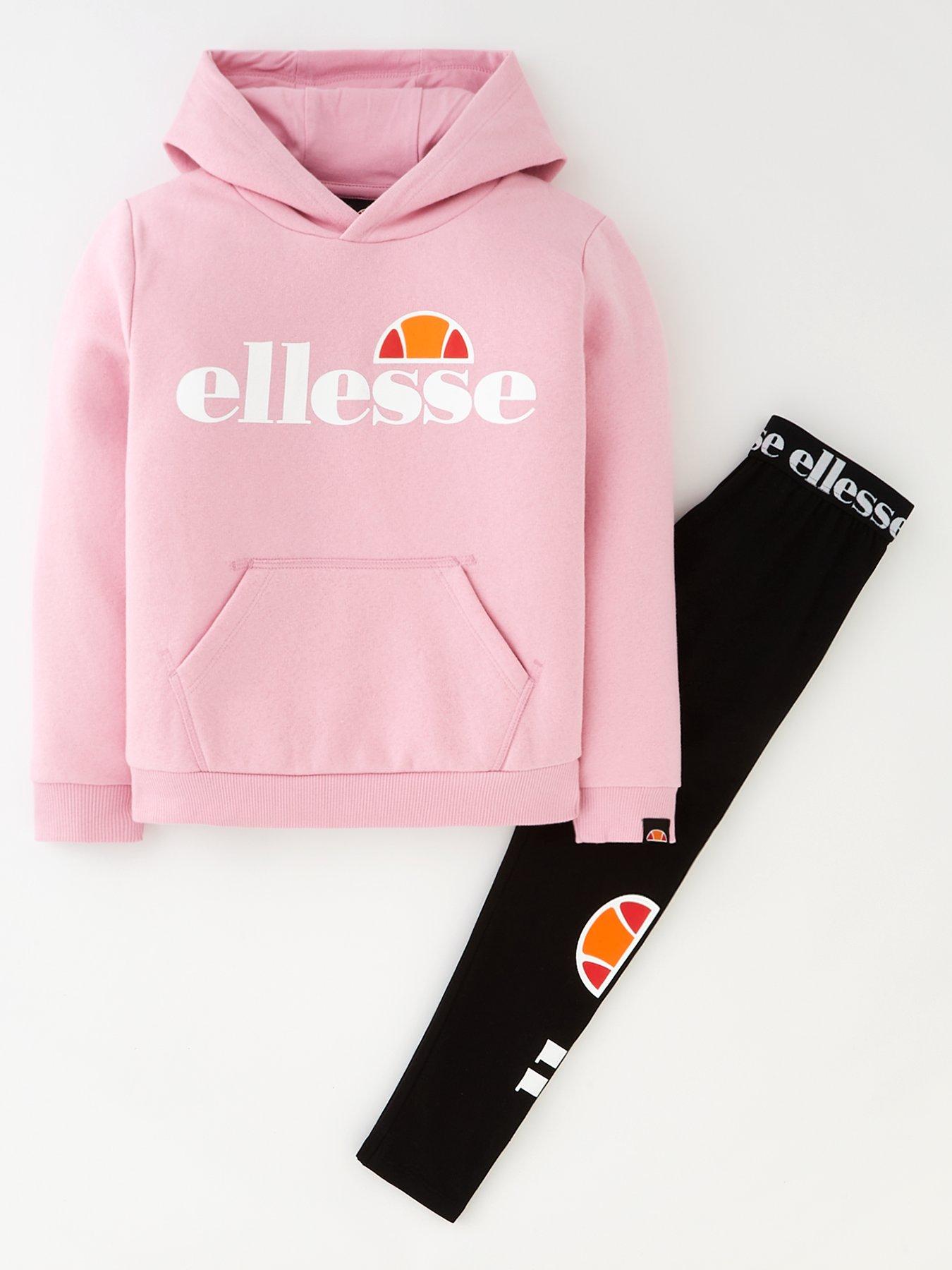 Girls ellesse hot sale tracksuit