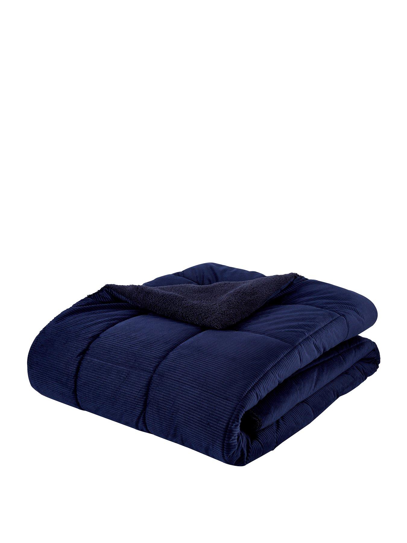 catherine-lansfield-cosy-cord-coverless-duvet-navystillFront