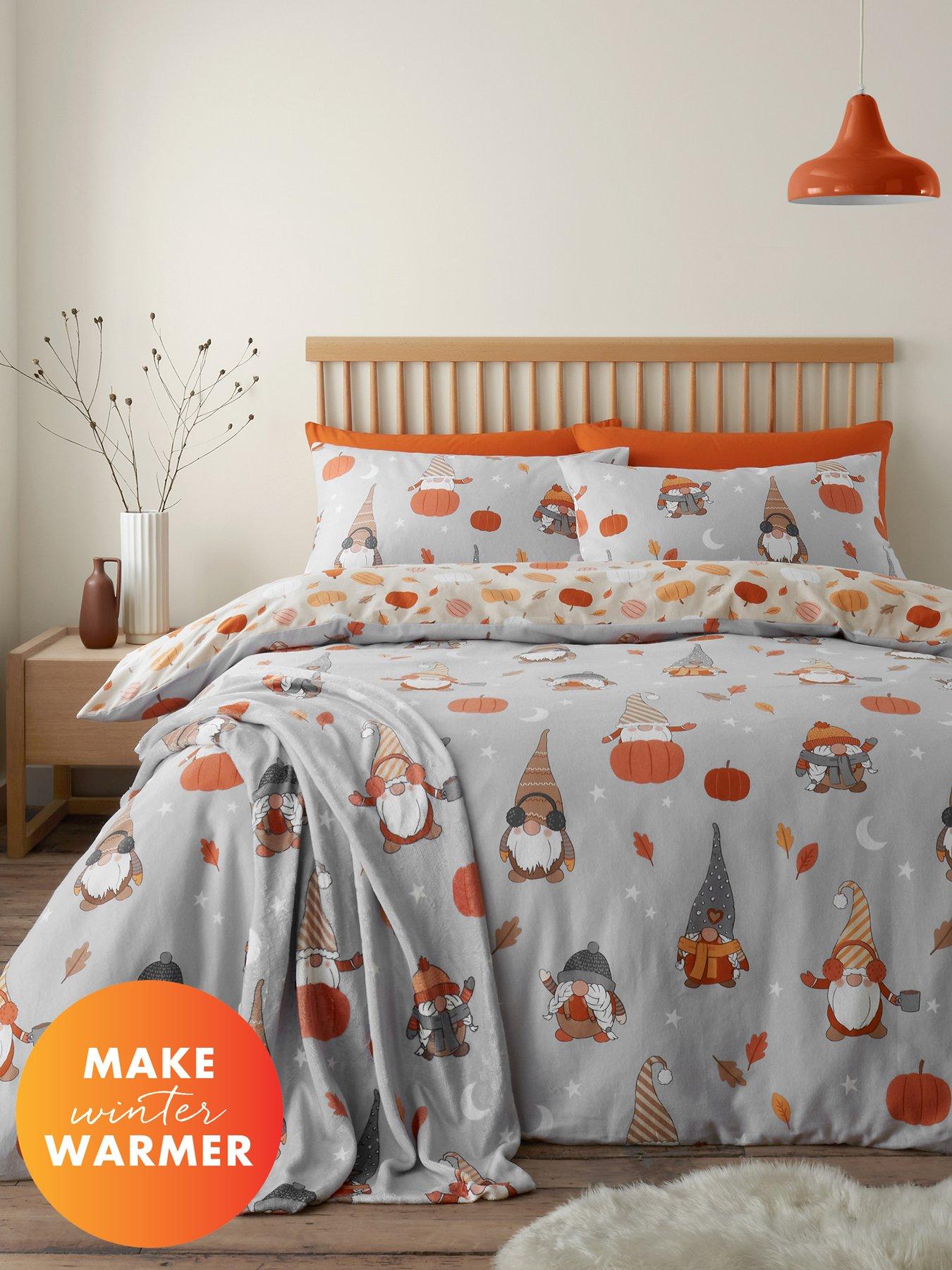undefined Brushed Autumn Gonks 100% Cotton Duvet Set