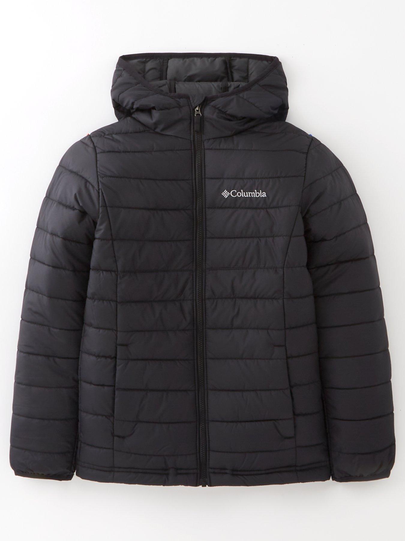 Columbia Powder Lite insulated hooded jacket in black