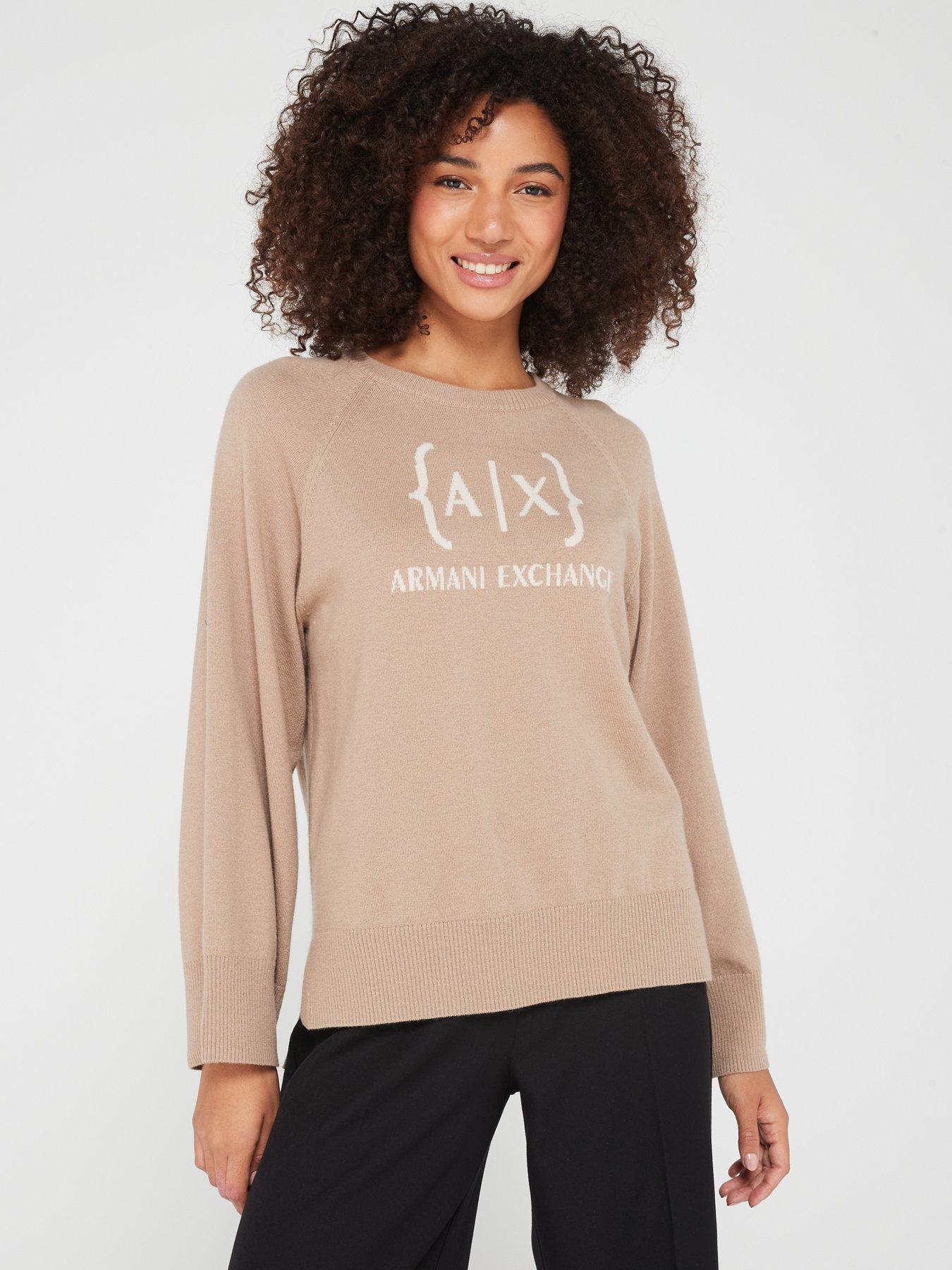 armani-exchange-merino-wool-knitted-jumper-beige