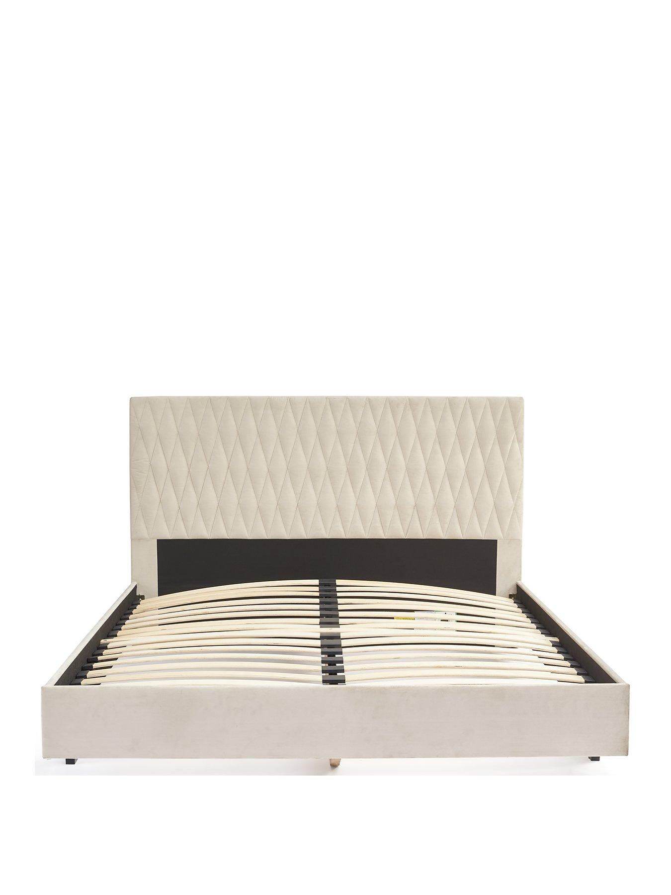 Queen bed frame with mattress deals set