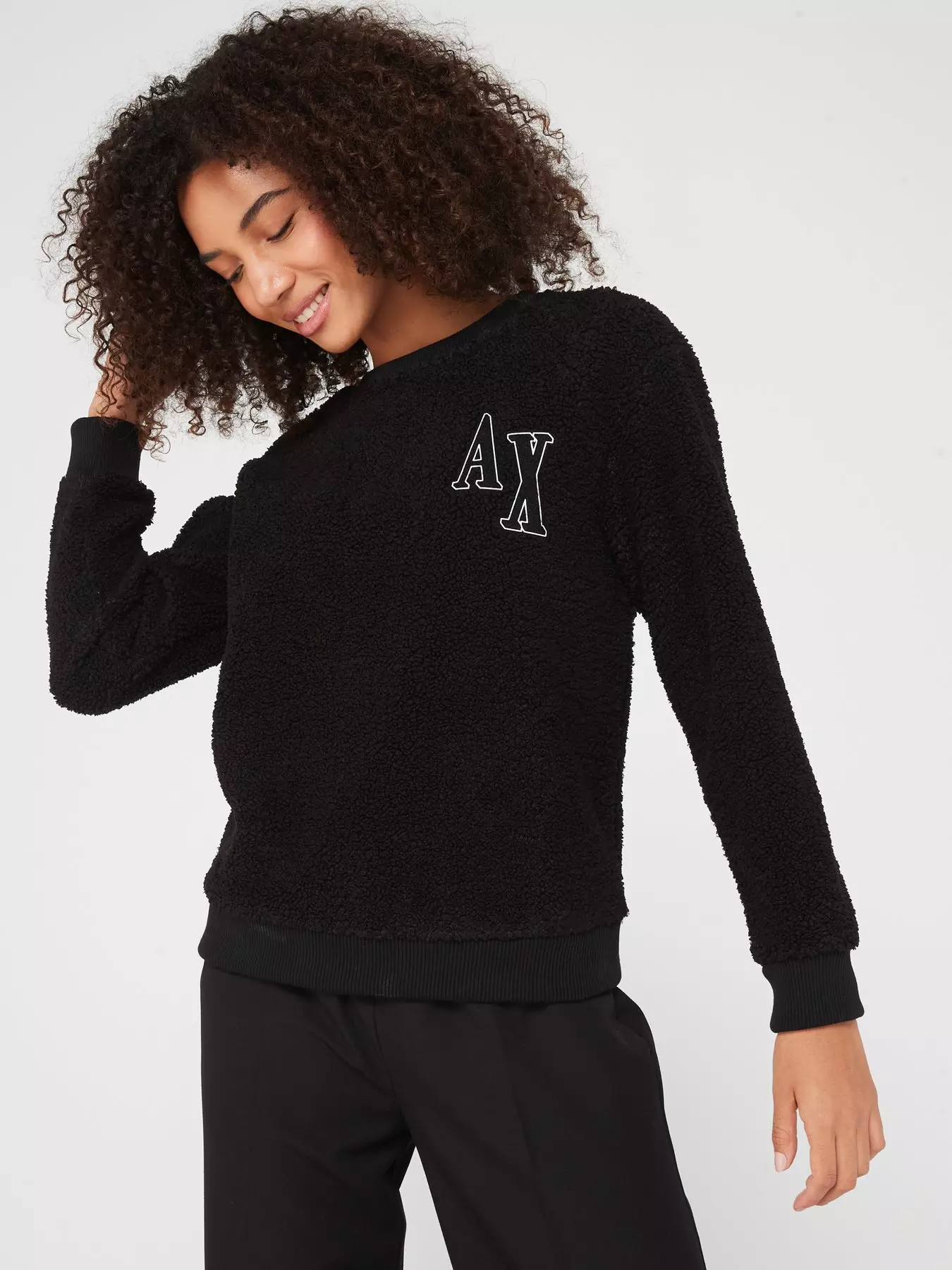 Armani Exchange Colour Logo Legging - Black