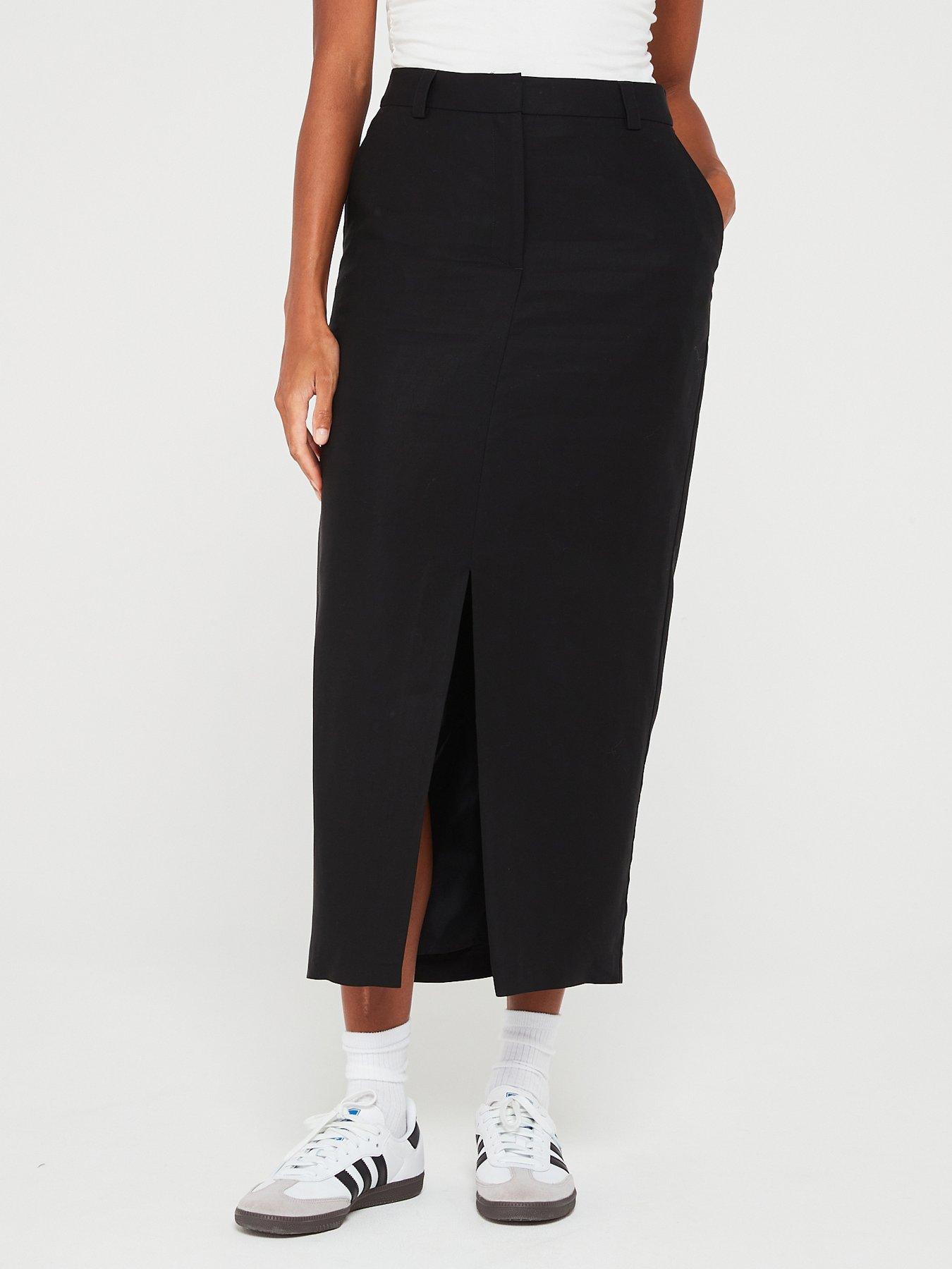 Midi skirt clearance with front split