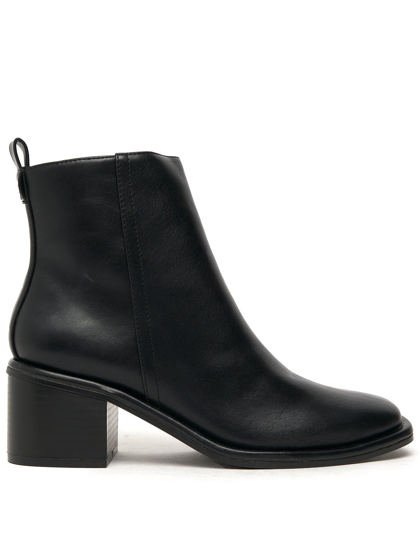 Schuh Bryony Block Heel Boot - Black | Very Ireland