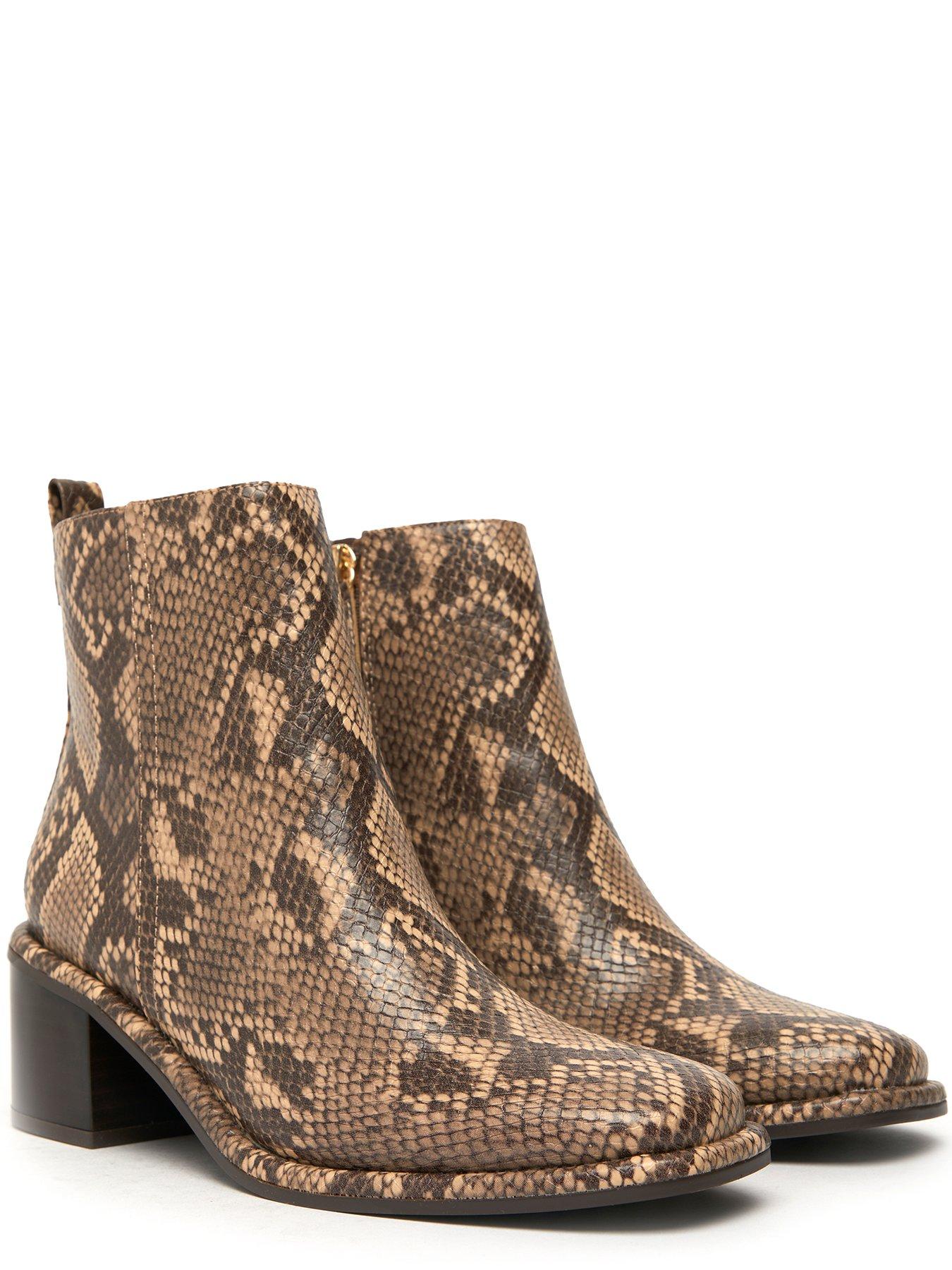 Ankle store boots snake