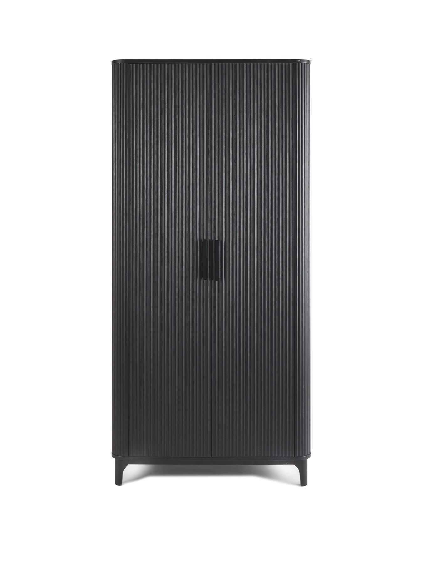 very-home-carina-2-door-wardrobe-blackstillFront