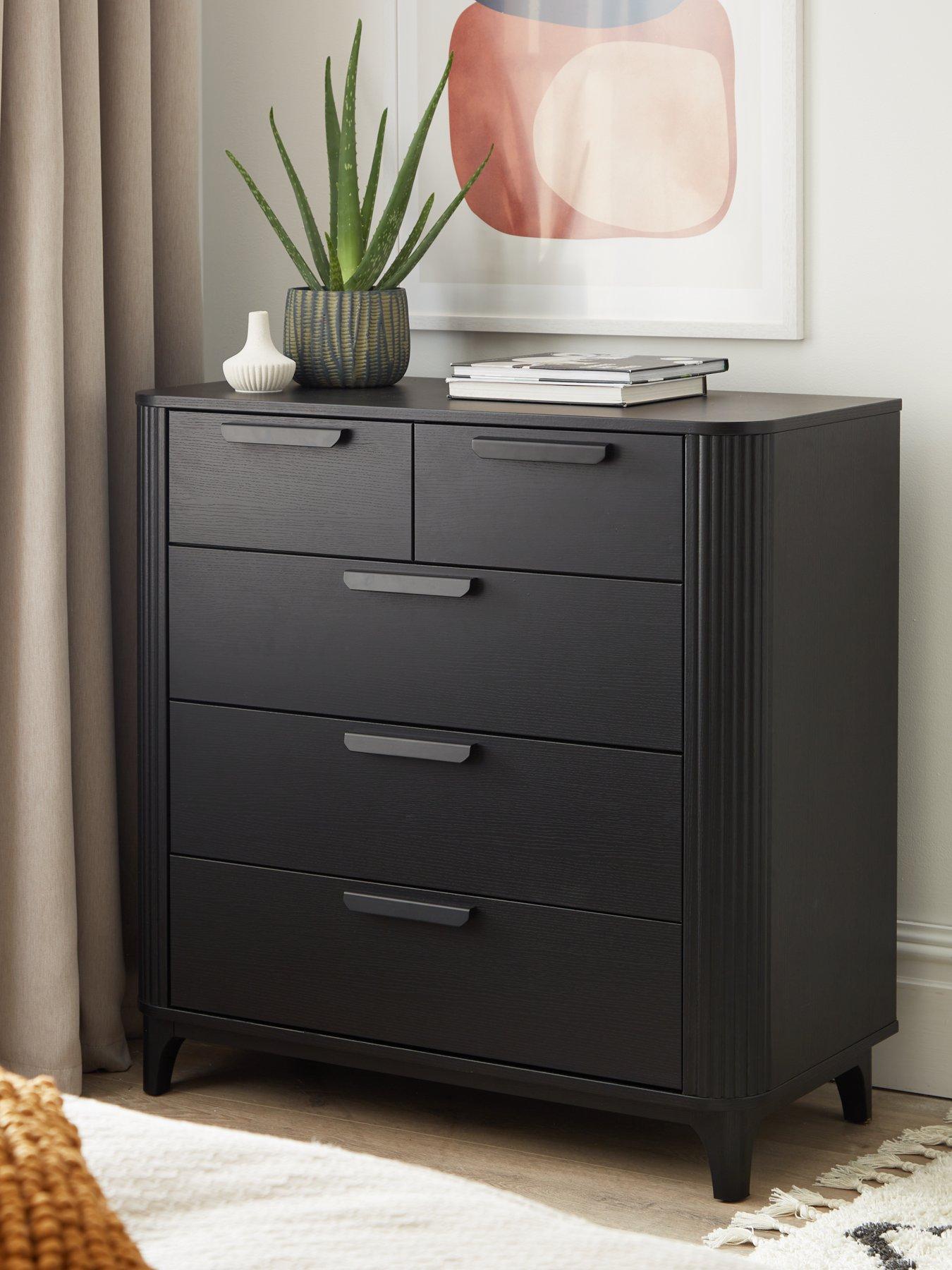 Image 1 of 7 of The Very Collection Carina 2 + 3 Drawer Chest - Black - FSC&reg; Certified