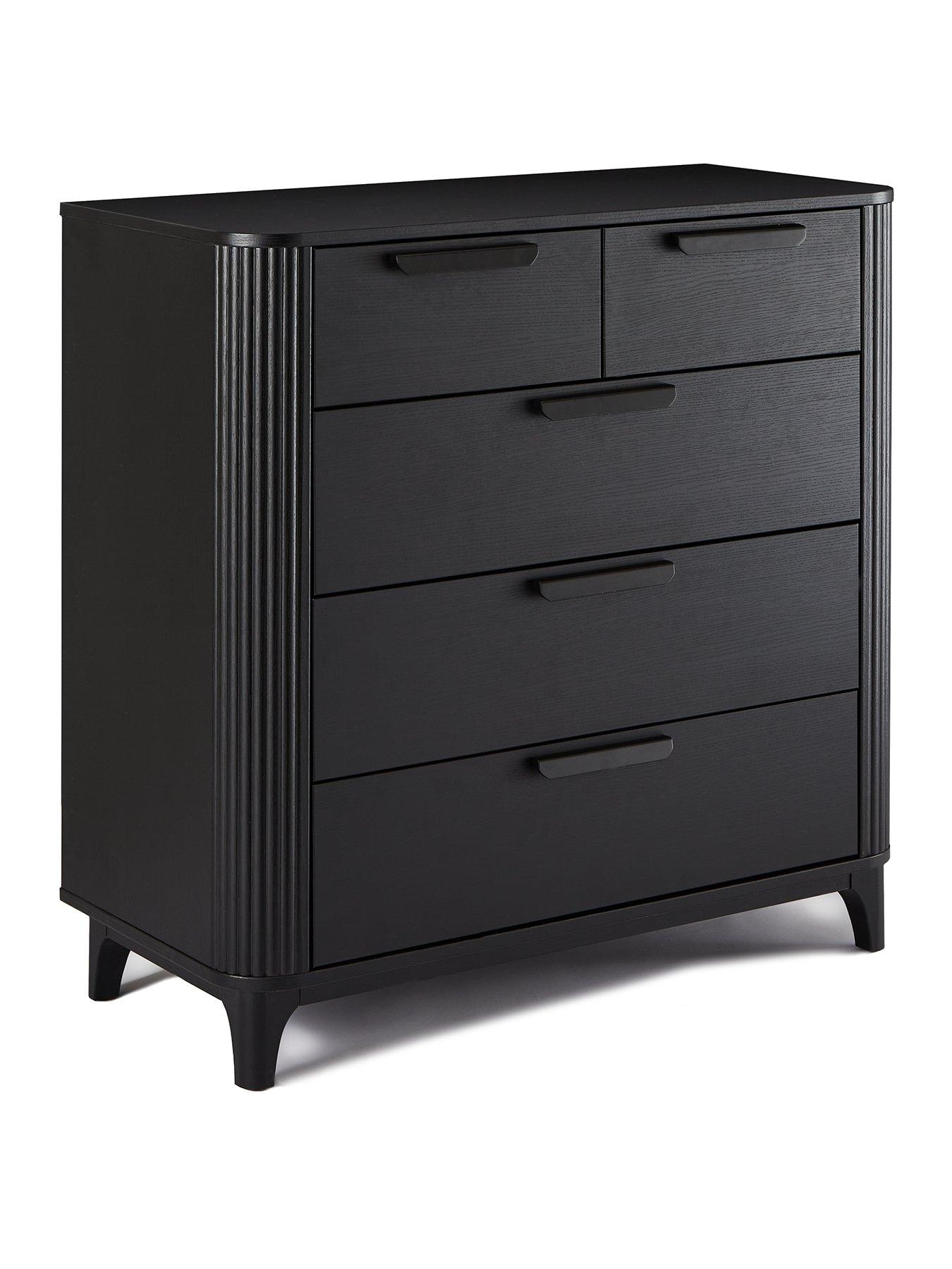 Image 3 of 7 of The Very Collection Carina 2 + 3 Drawer Chest - Black - FSC&reg; Certified