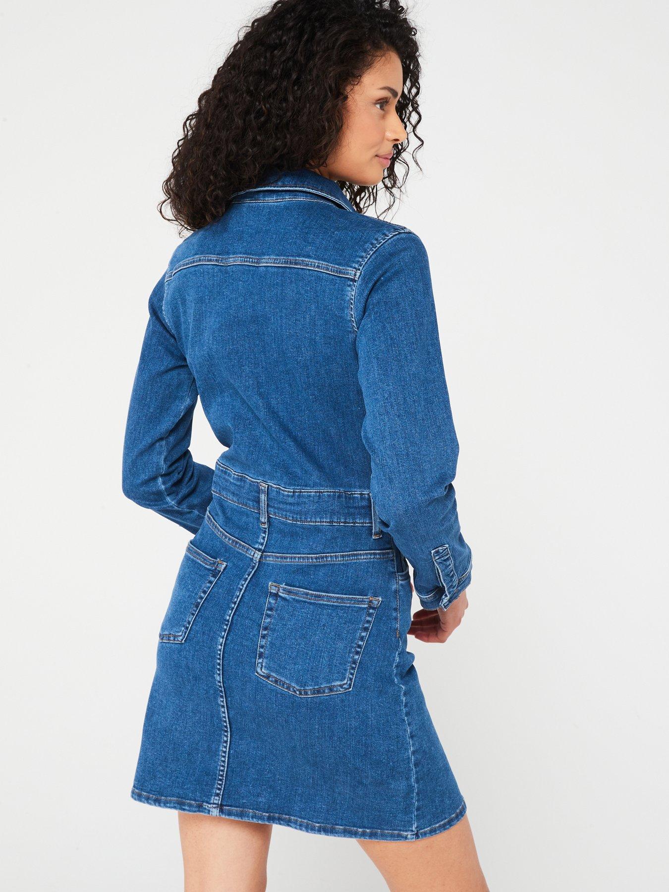 only-annika-long-sleeve-stretch-denim-dress-bluestillFront