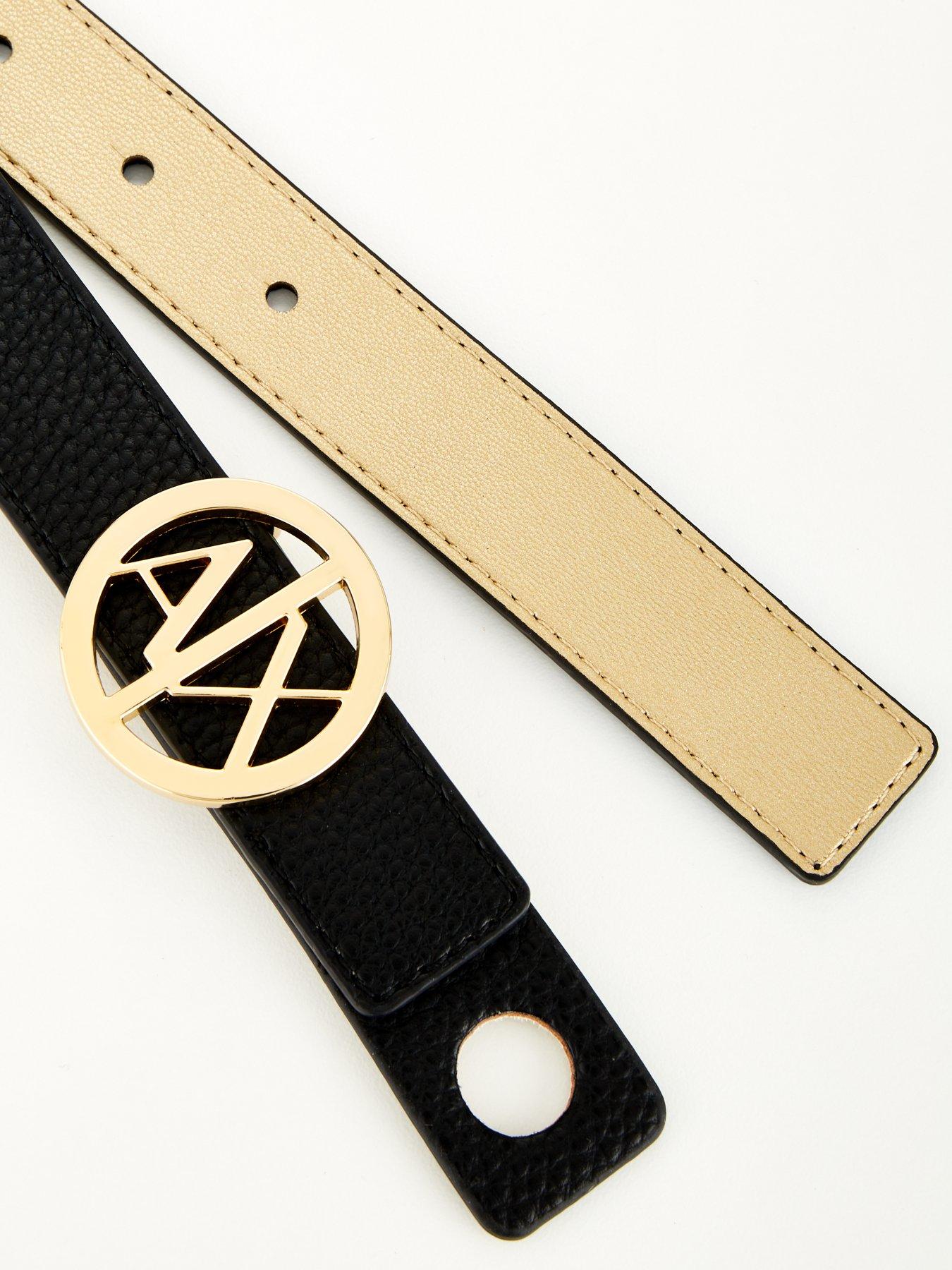 Image 3 of 4 of Armani Exchange Reversible Belt - Black