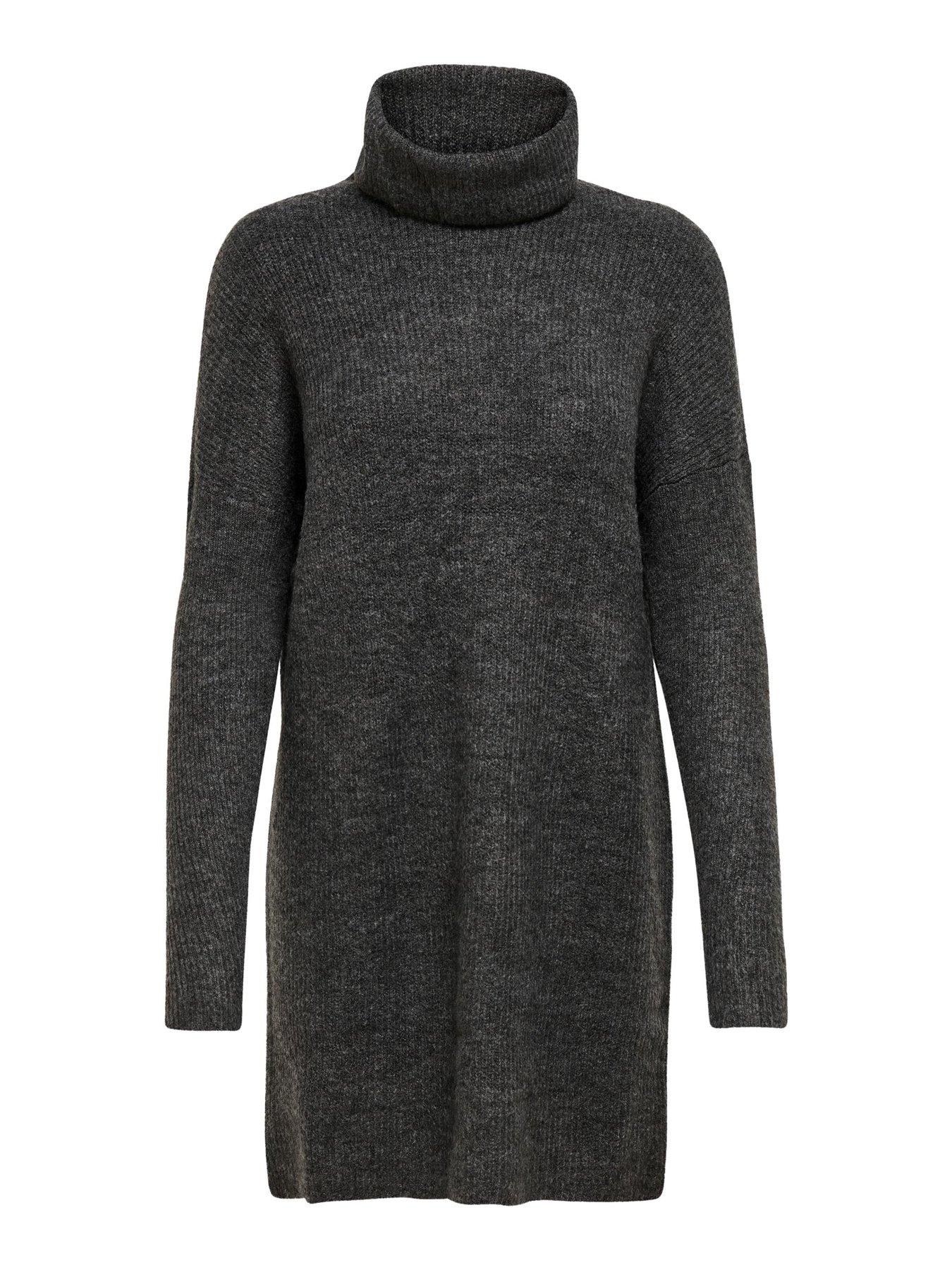 only-jana-roll-neck-knitted-dress-greydetail