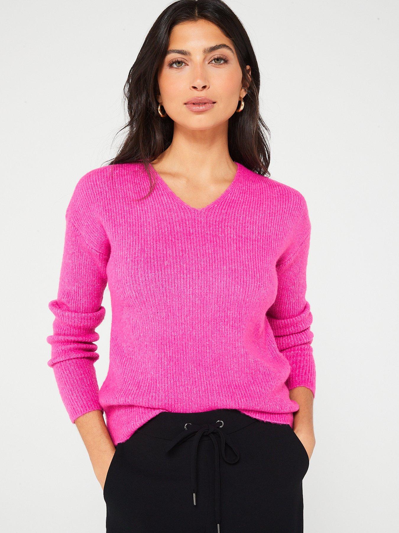 Vila Rollneck Long Sleeve Knitted Top - Pink