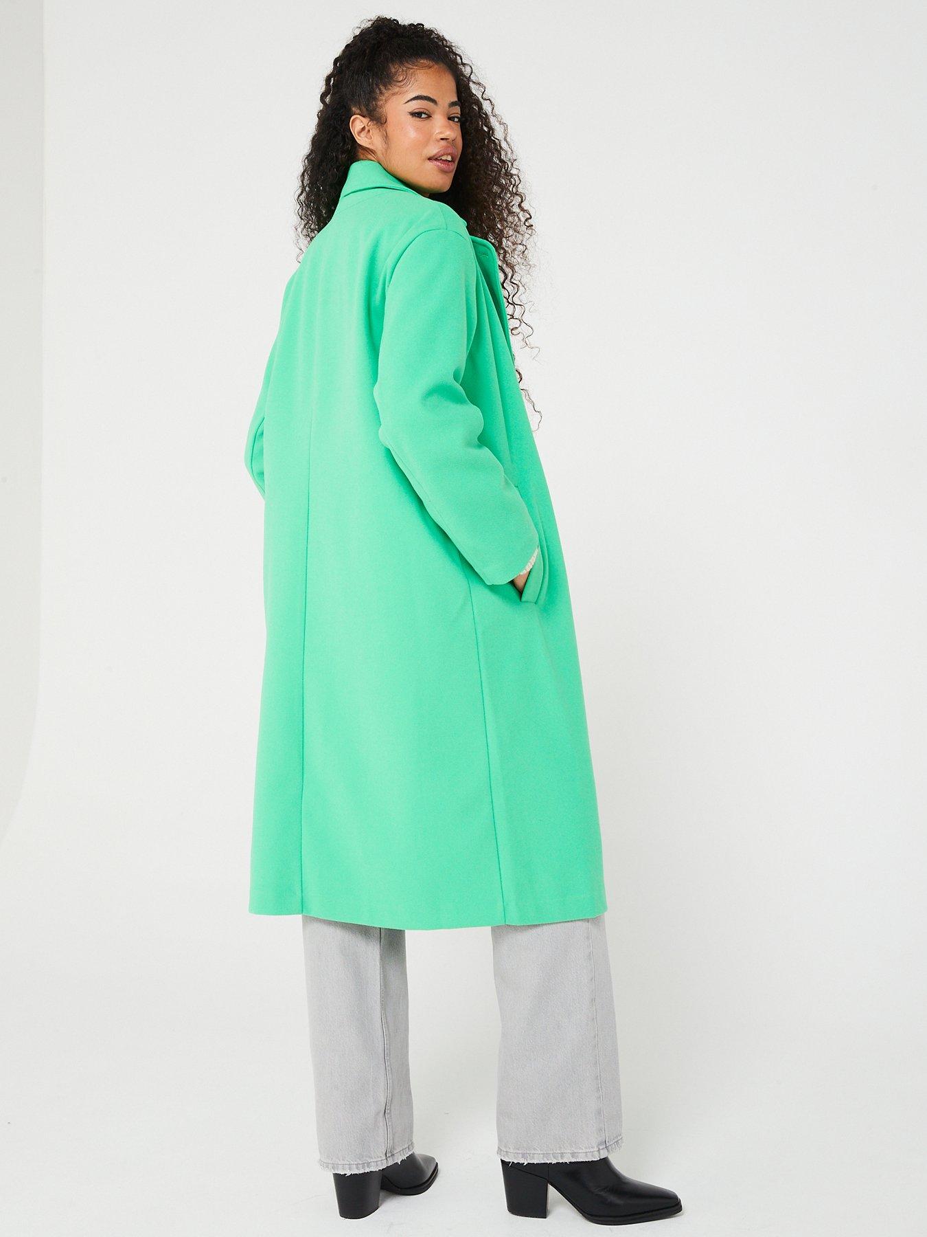 only-wembley-long-sleeve-oversized-coat-greenstillFront