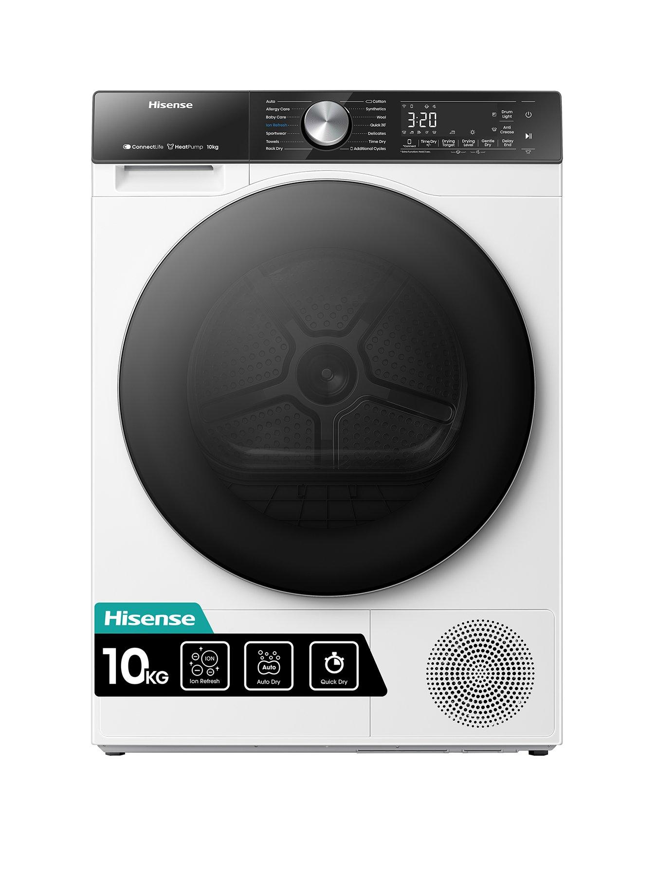 hisense-5s-series-dh5s102bw-10kg-ion-refresh-freestanding-tumble-dryer--white