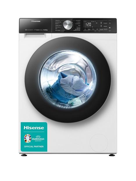 hisense-5s-series-wd5s1045bw-105kg-1400rpm-auto-dosing-freestanding-washer-dryer-white