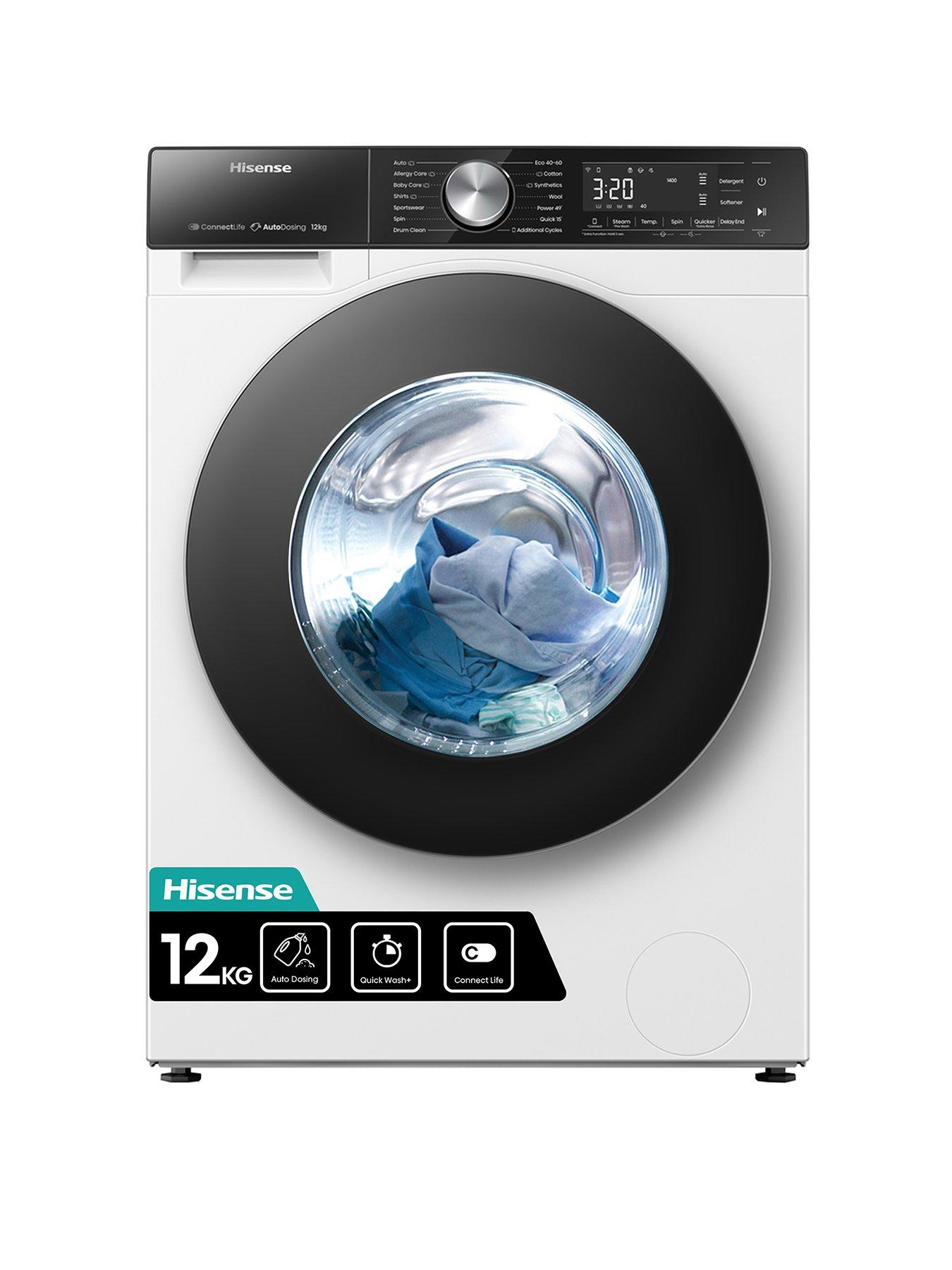 hisense-5s-series-wf5s1245bw-12kg-1400rpm-auto-dosing-freestanding-washing-machine--nbspwhitefront