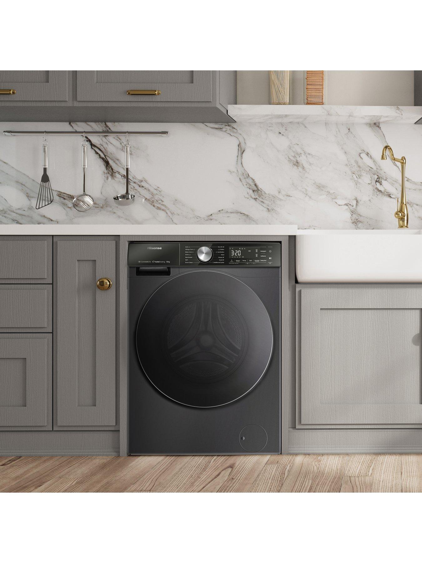 Image 6 of 8 of Hisense 5S Series WF5S1245BB 12KG 1400rpm Auto Dosing Freestanding Washing Machine - Premium Black