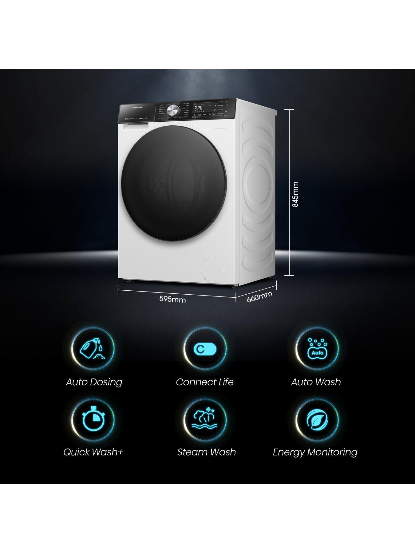 hisense-5s-series-wf5s1045bw-105kg-1400rpm-auto-dosing-freestanding-washing-machine--whitestillFront