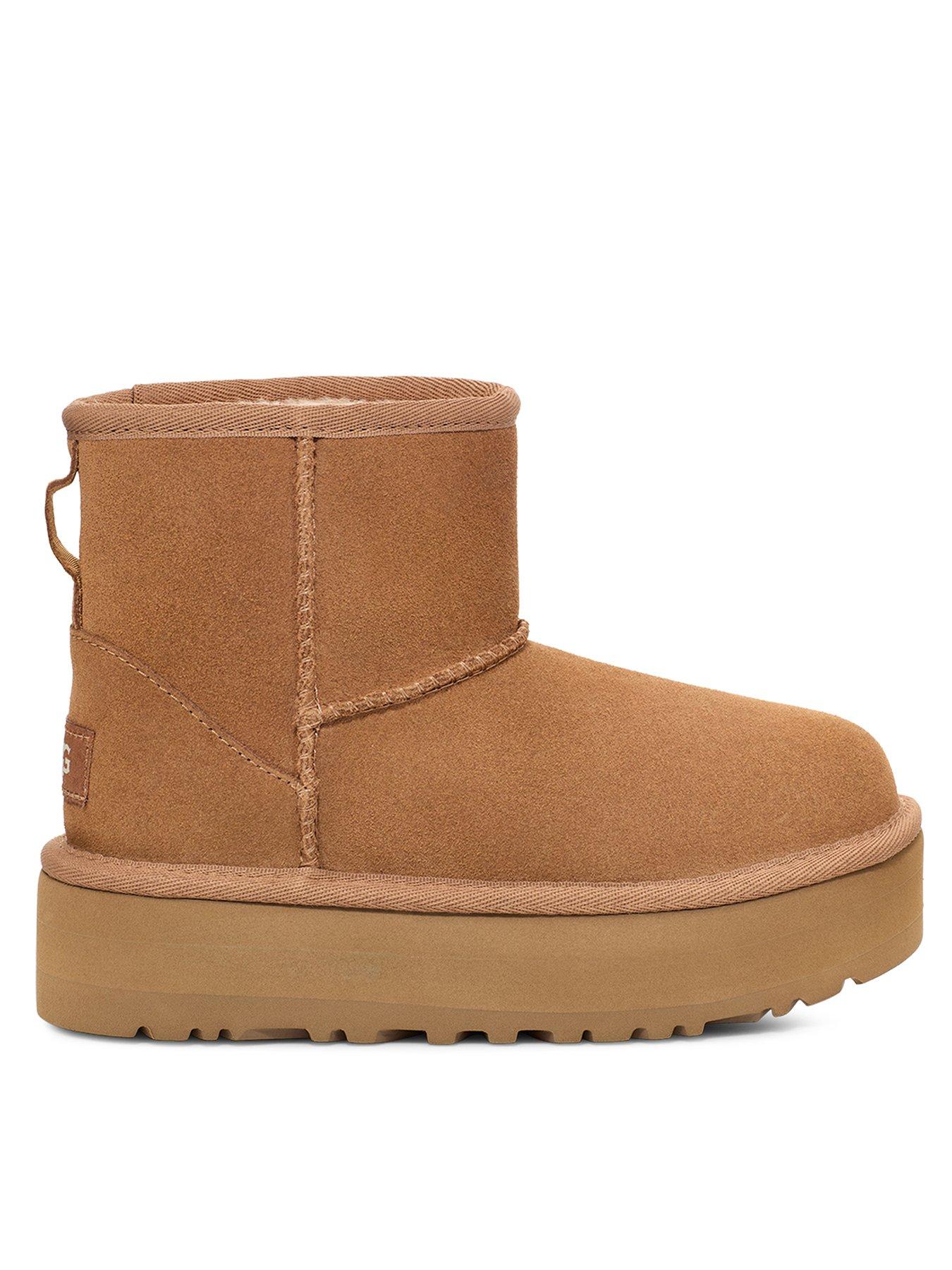 UGG Kids Classic Mini Platform Classic Boot - Chestnut