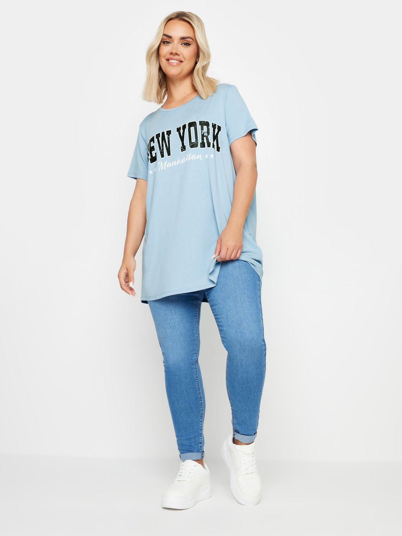 yours-embellished-and-foil-glitter-printed-t-shirt-blueback