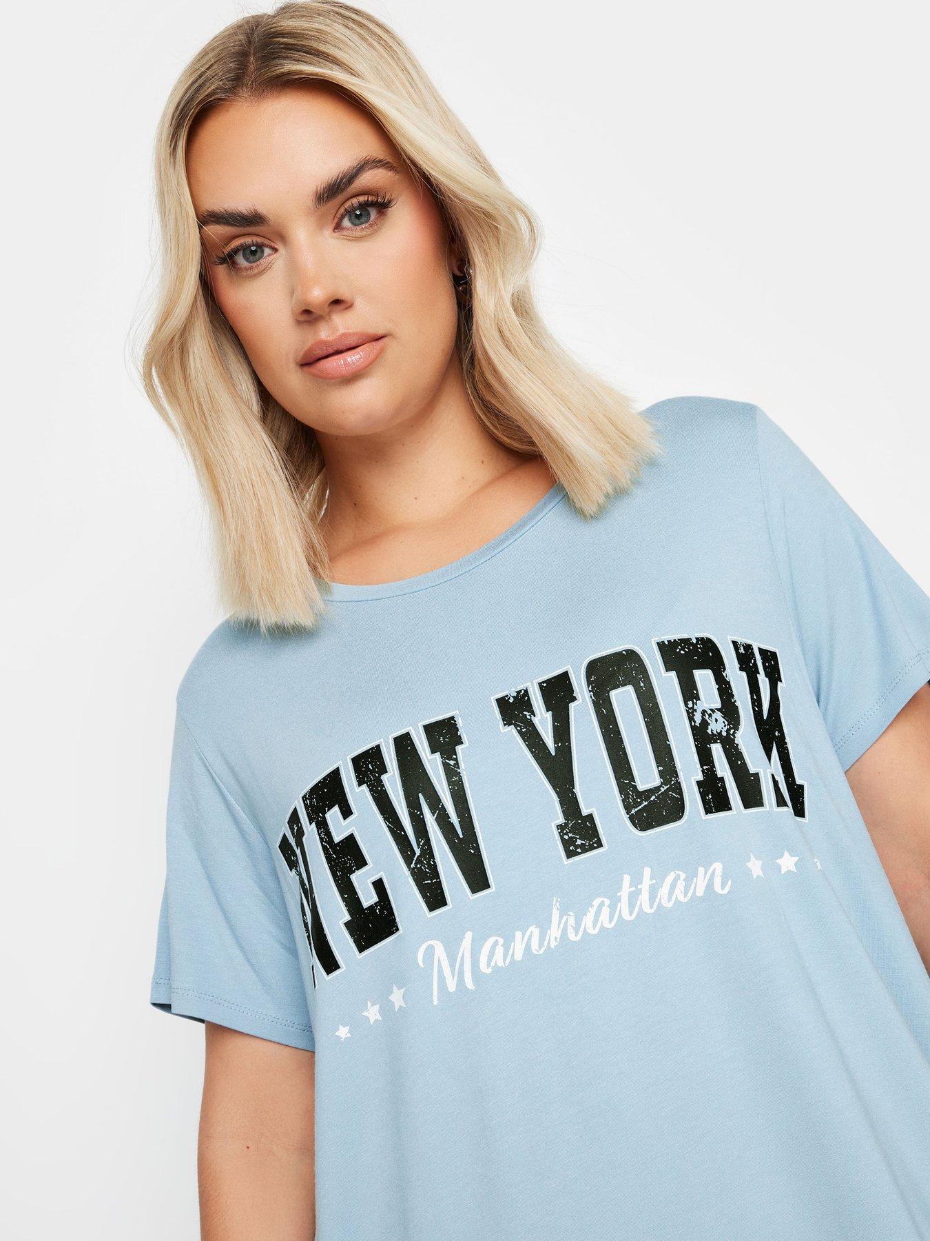 yours-embellished-and-foil-glitter-printed-t-shirt-blueoutfit