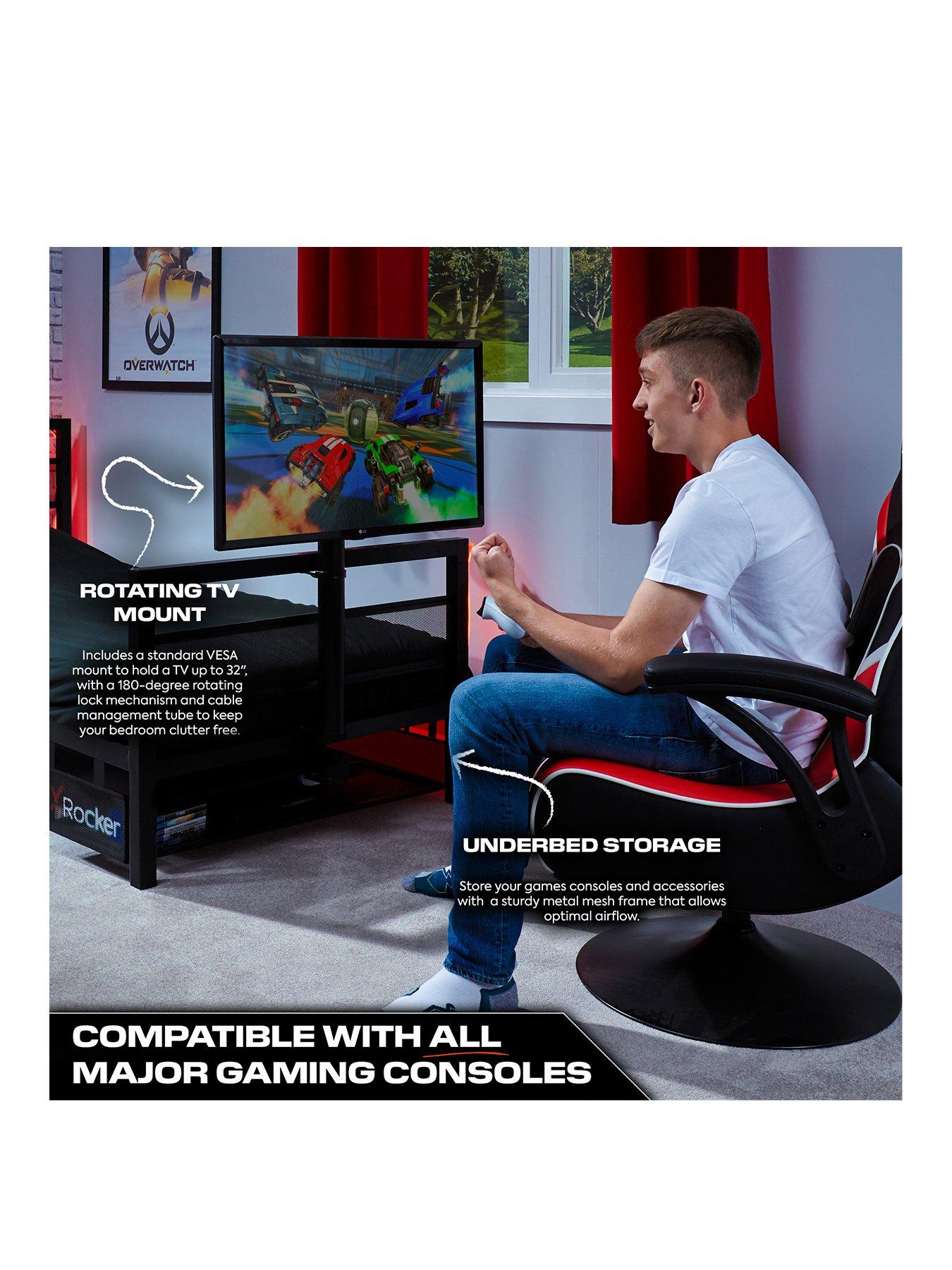 x-rocker-base-camp-vesa-mount-tv-gamingnbspbednbspstillFront