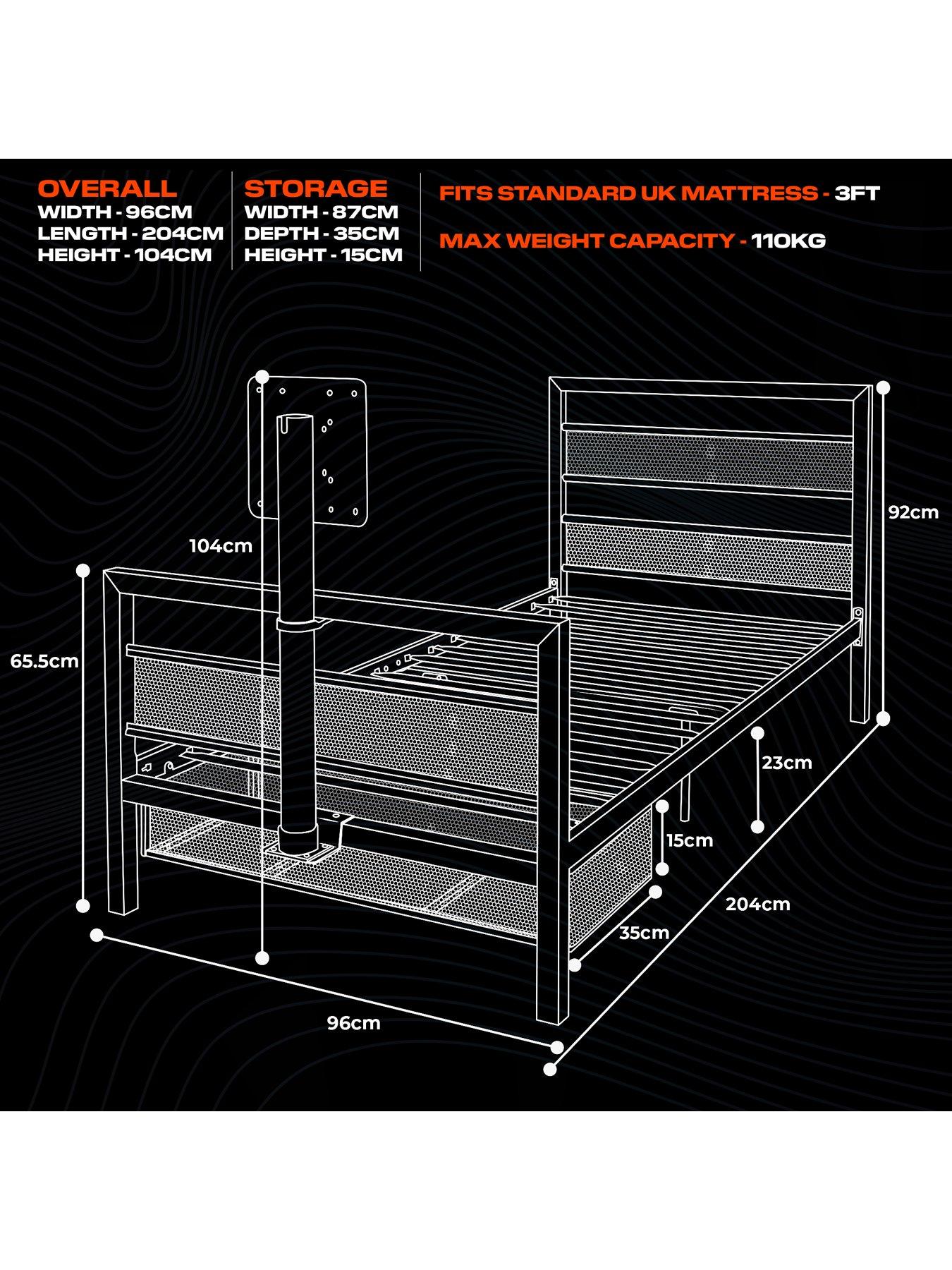 Image 7 of 7 of X Rocker Base Camp Vesa Mount TV Gaming&nbsp;Bed