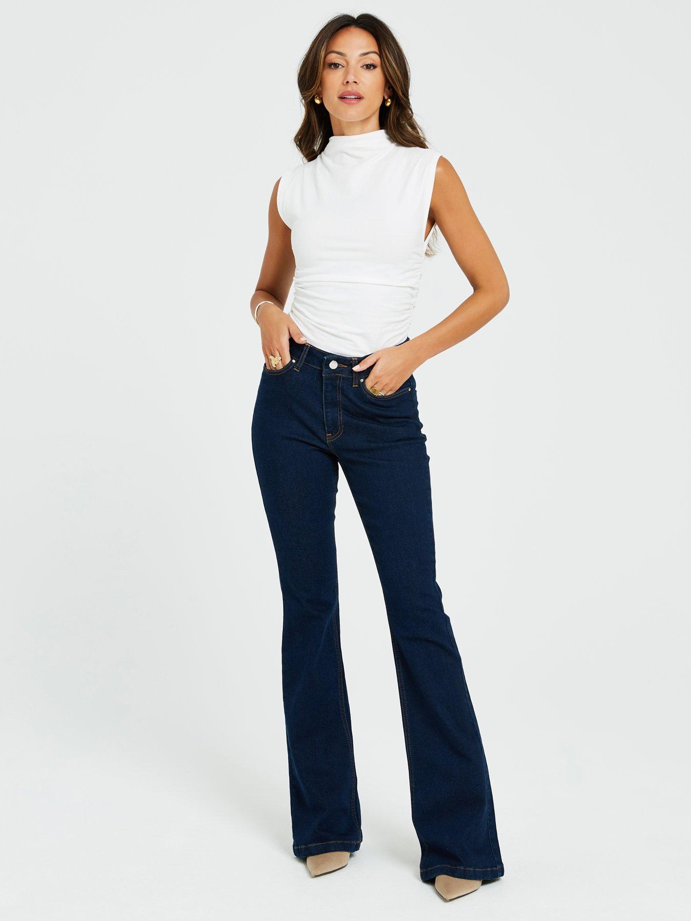 Lucy indigo flare store pants