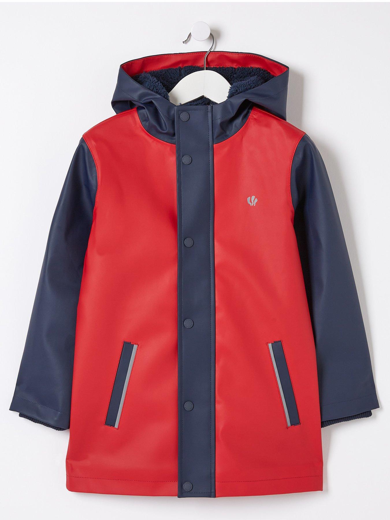 Boys red clearance waterproof jacket