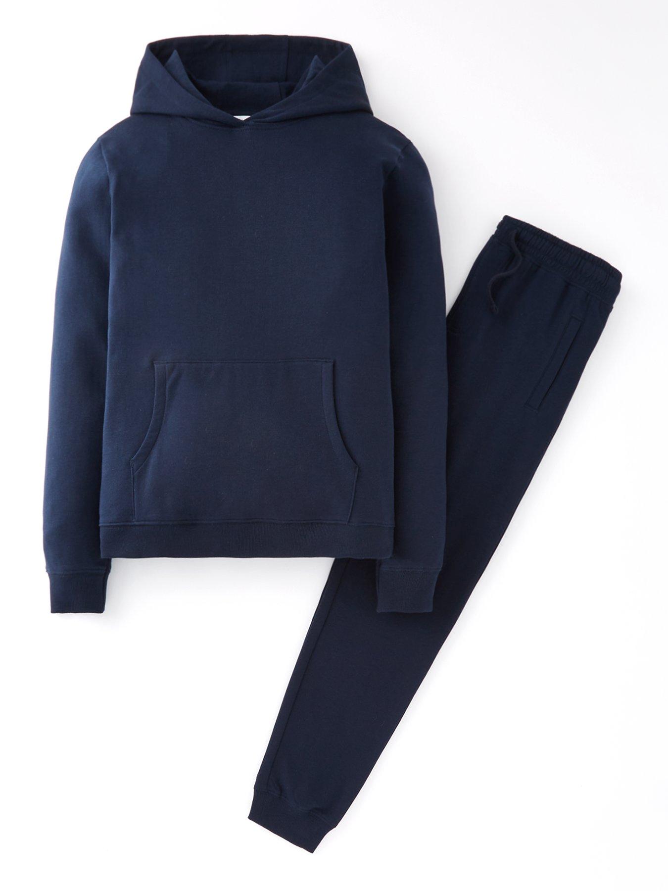 Image 1 of 4 of The Very Collection Boys Navy Hoodie And Jogger Basic Set