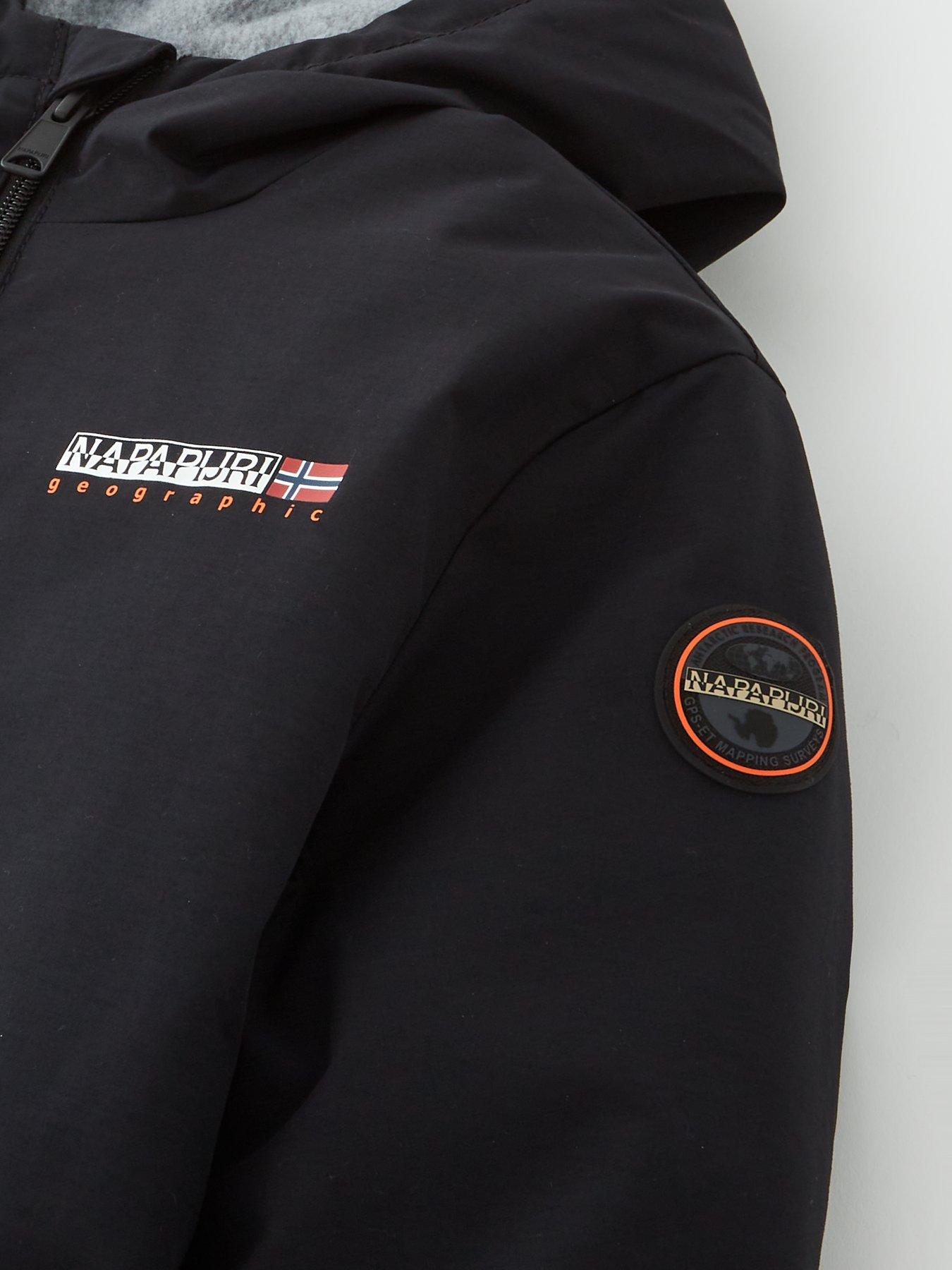 Image 4 of 4 of NAPAPIJRI A-Scott Layered Down Jacket - Black