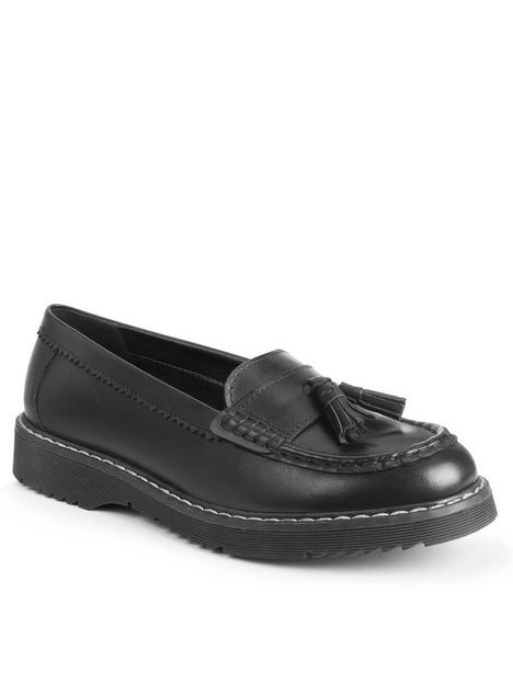 start-rite-start-rite-infinity-black-leather-school-loafer