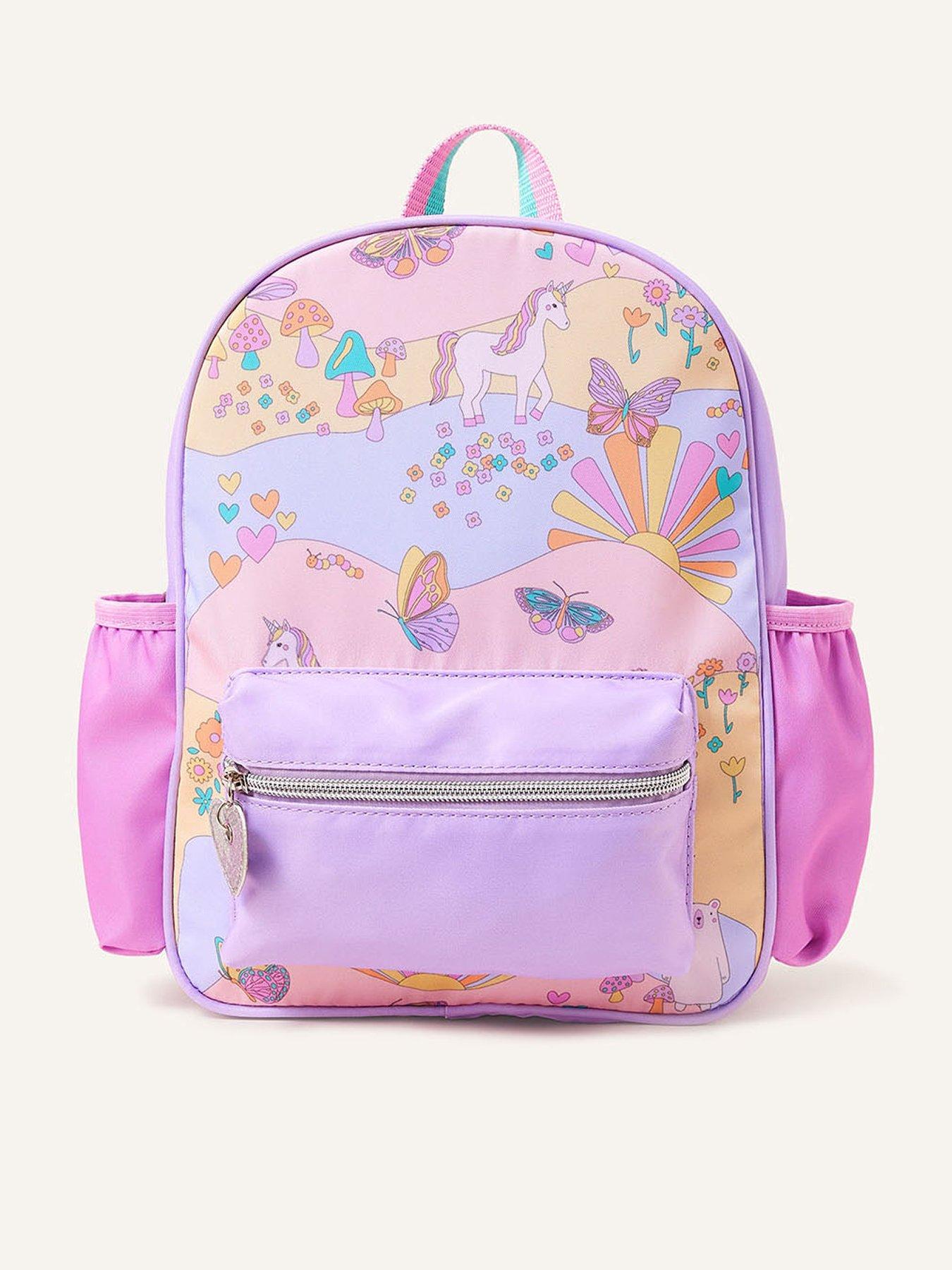 Accessorize Girls Unicorn Print School Backpack Multi Very Ireland