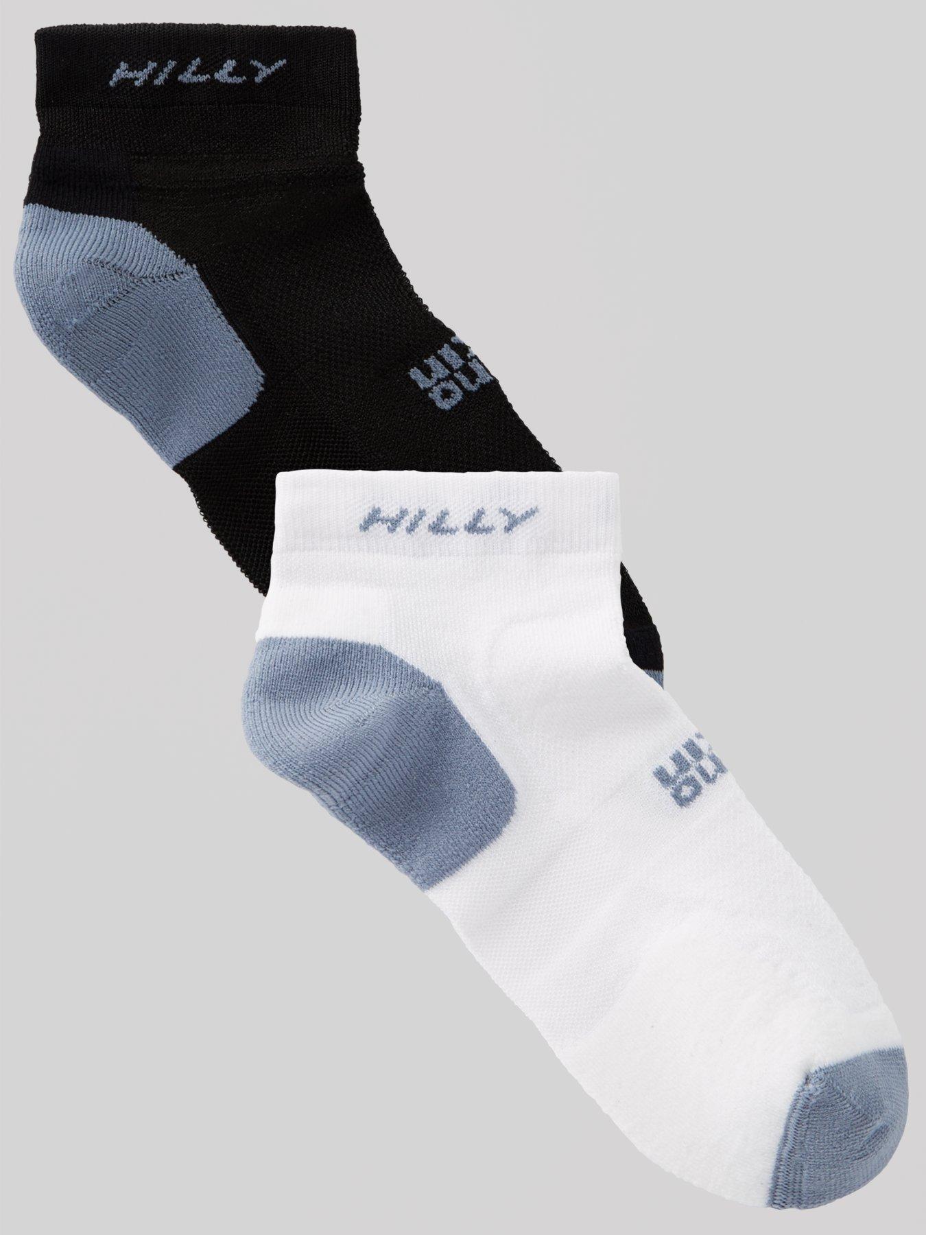 Hilly Men's Active Quarter 2 Pack Sock - White