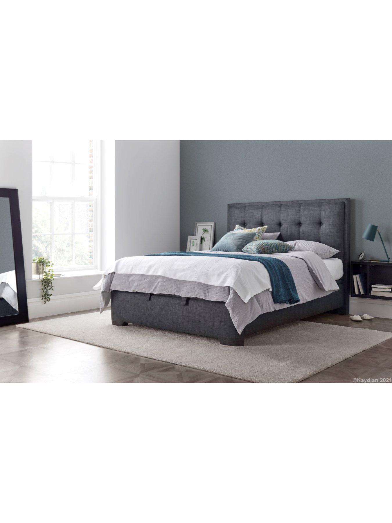 Image of Very Home Comer End Lift Up Ottoman Storage Bed with Airsprung Mattress Options (Buy  &  SAVE!)